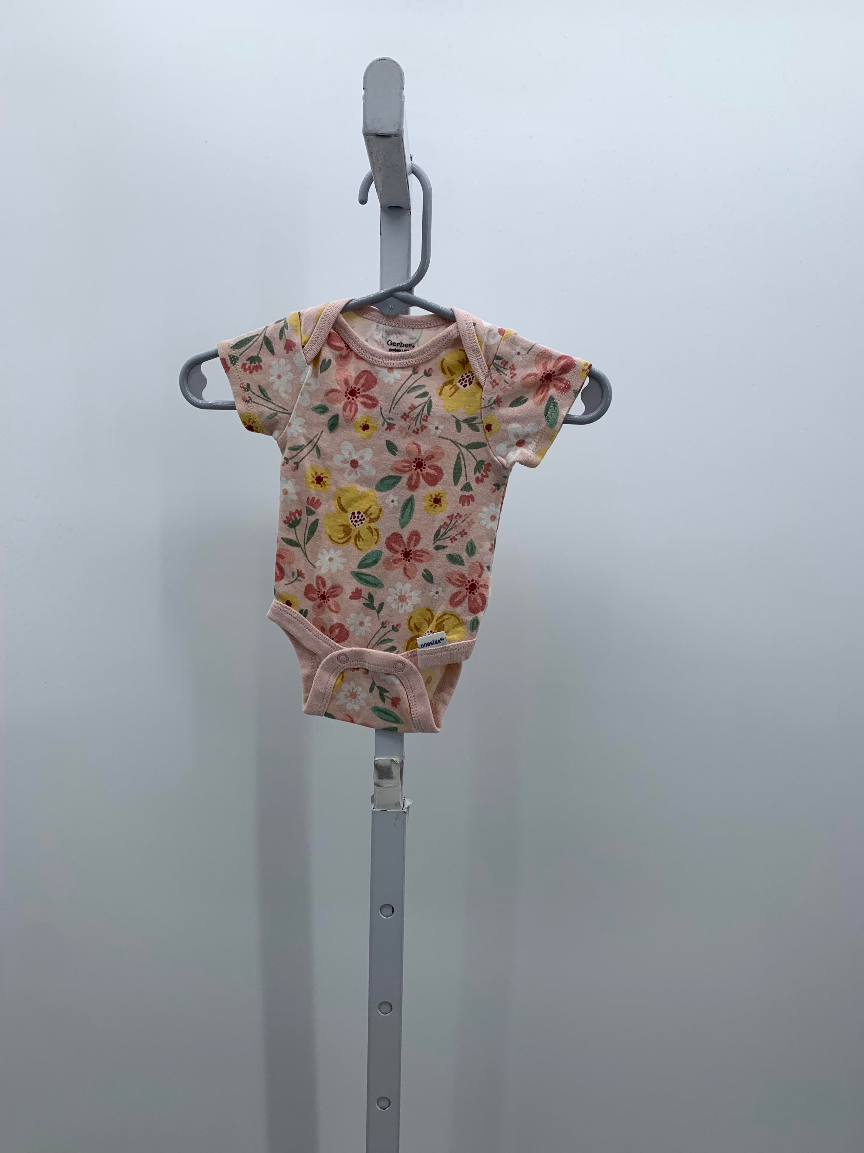 Gerber Size Newborn Girls Short Sleeve Shirt