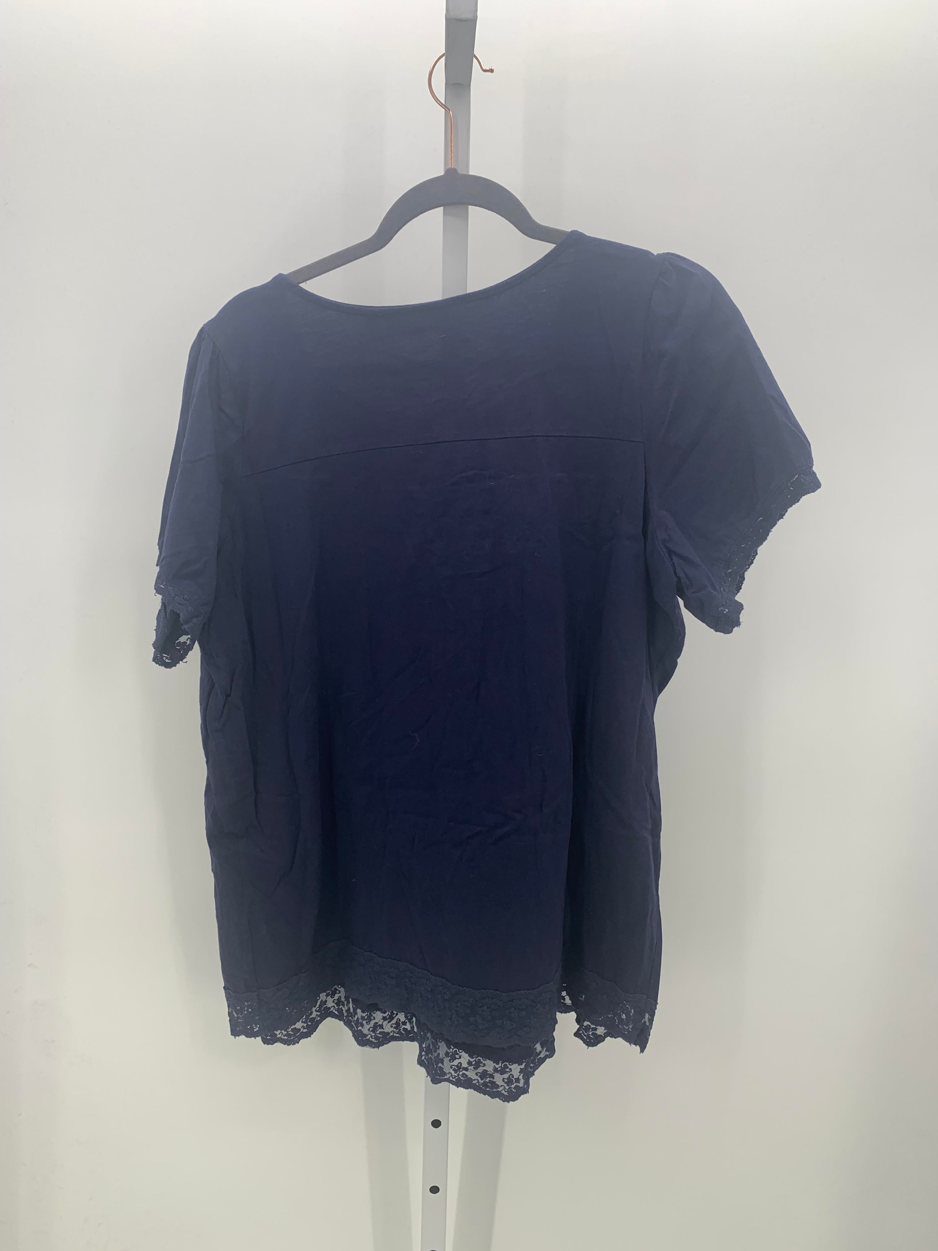 Woman Within Size 18/20 W Womens Short Sleeve Shirt