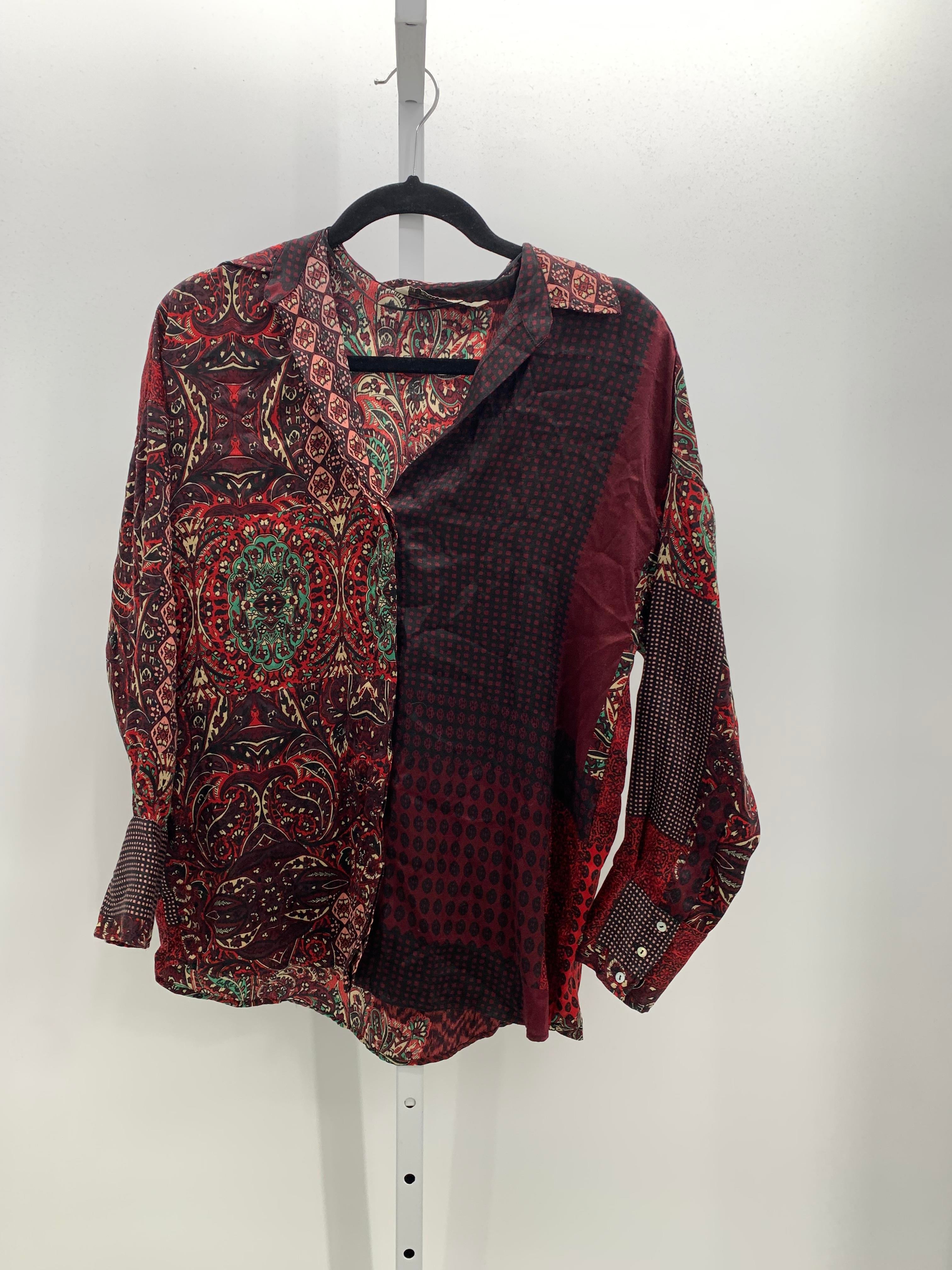 Zara Size X Small Misses Long Sleeve Shirt