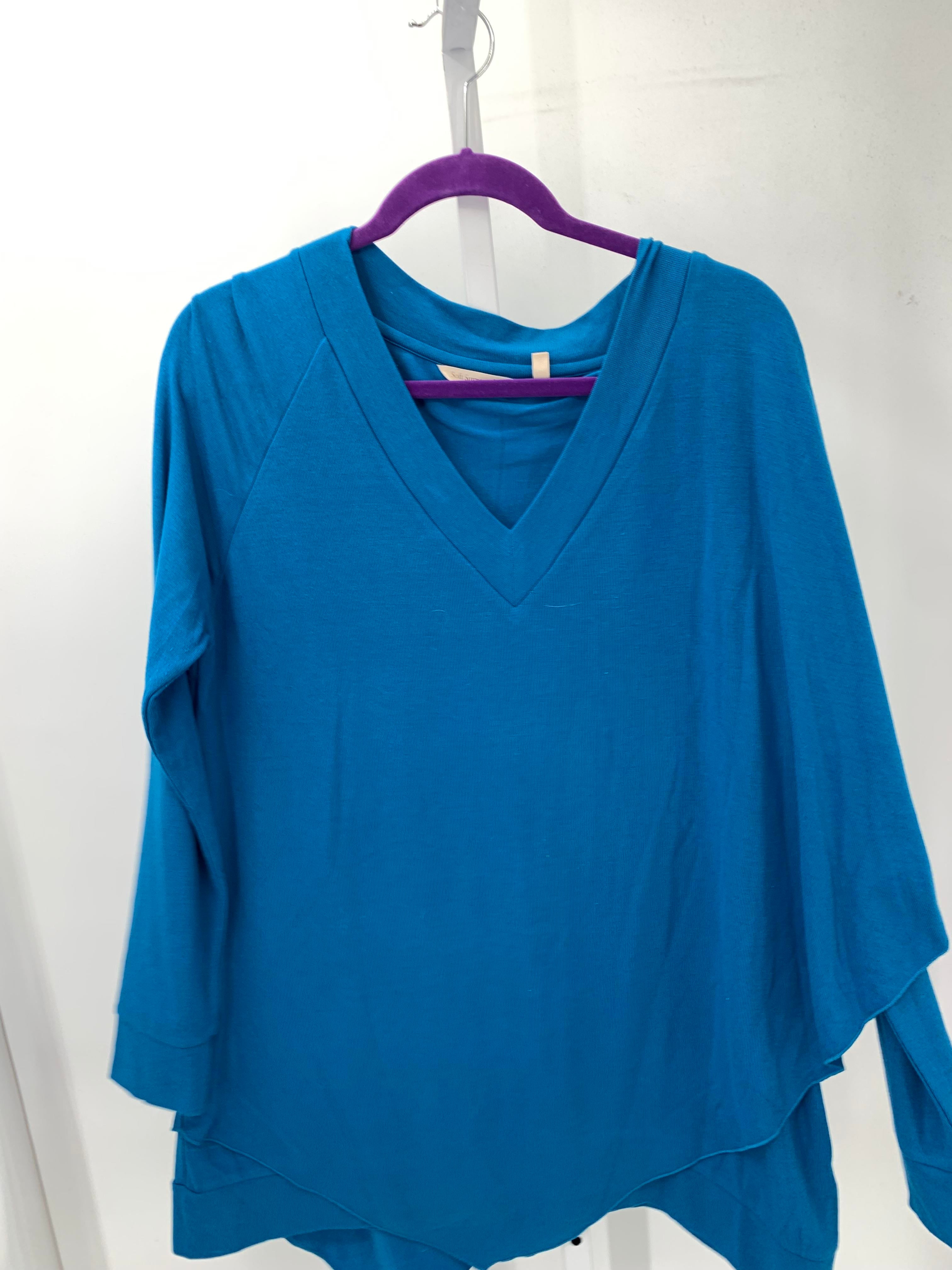 Soft Surroundings Size Large Misses Long Sleeve Shirt
