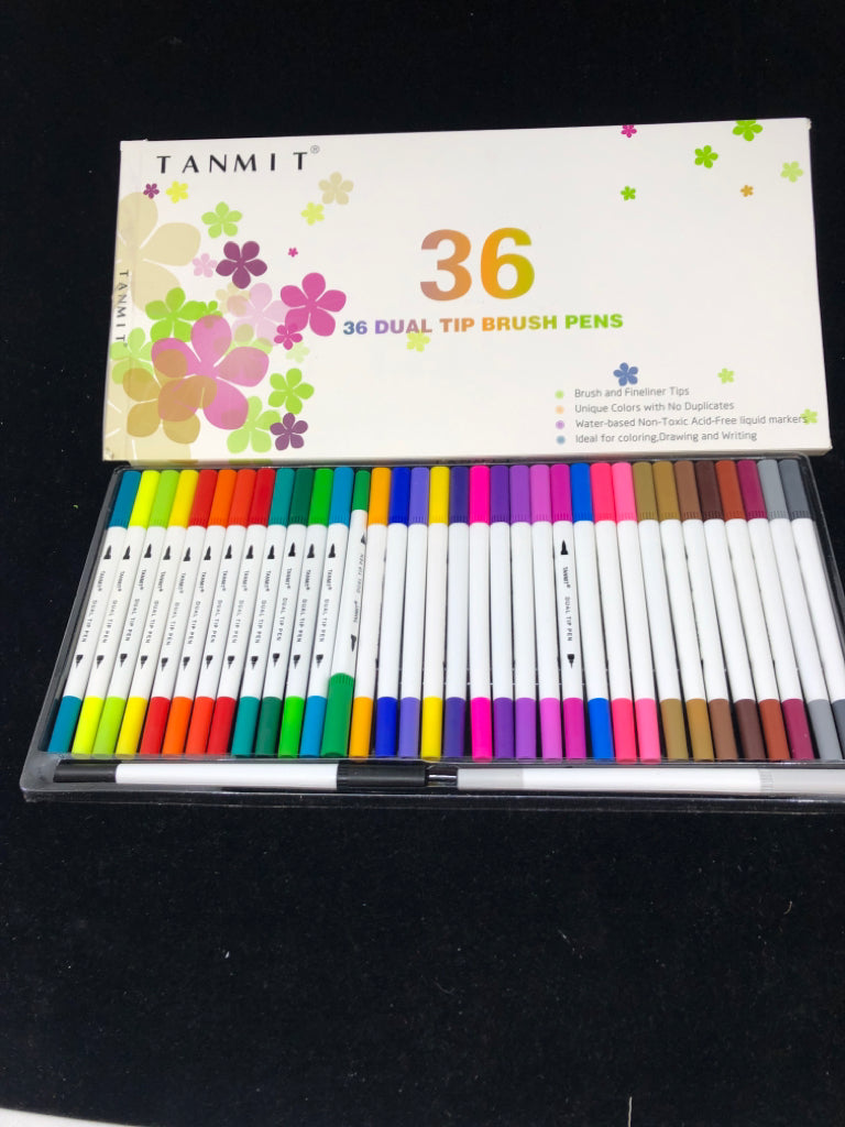 NIP DUAL TIP BRUSH PENS.