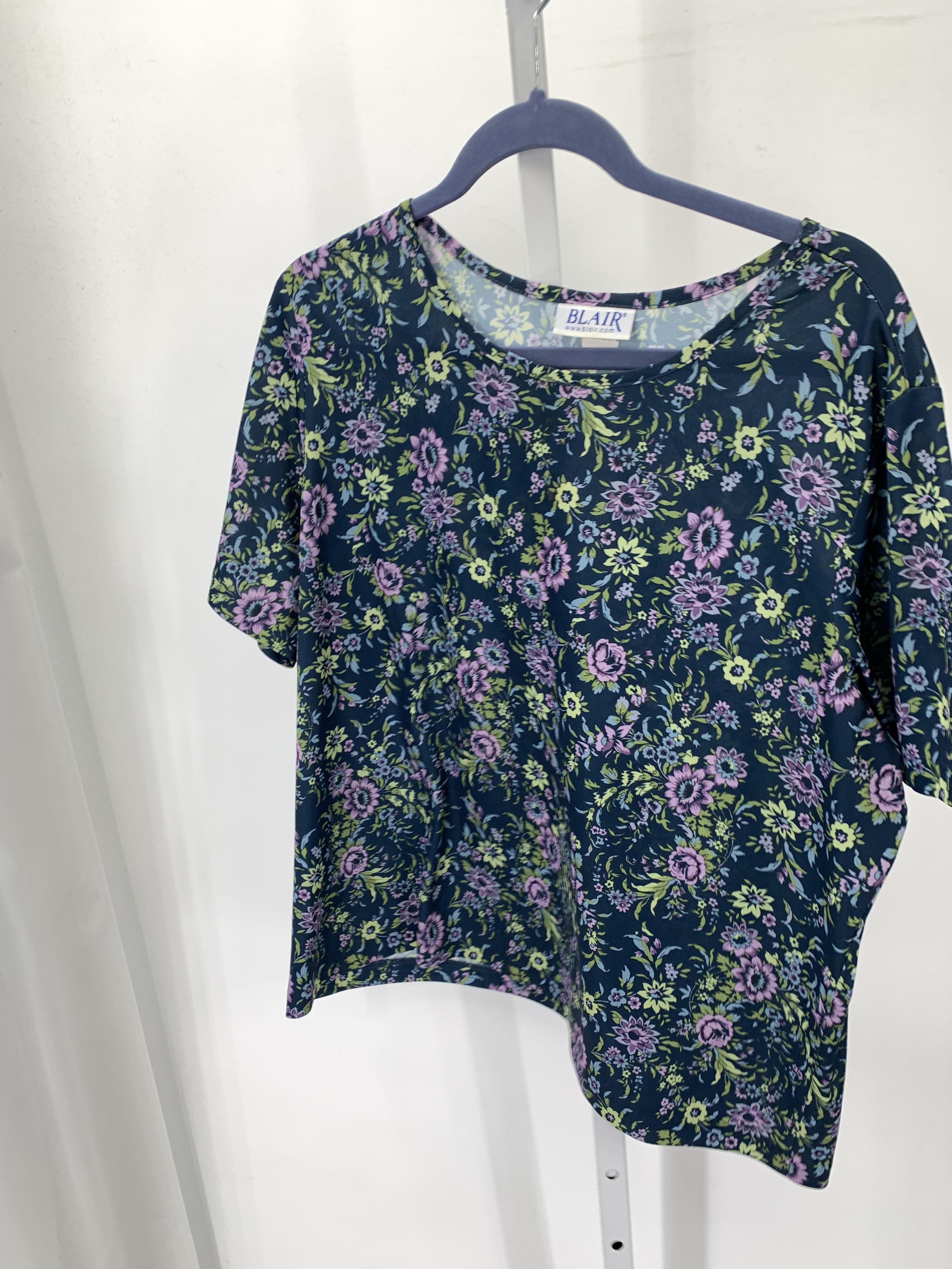 Blair Size Extra Large Misses Short Sleeve Shirt