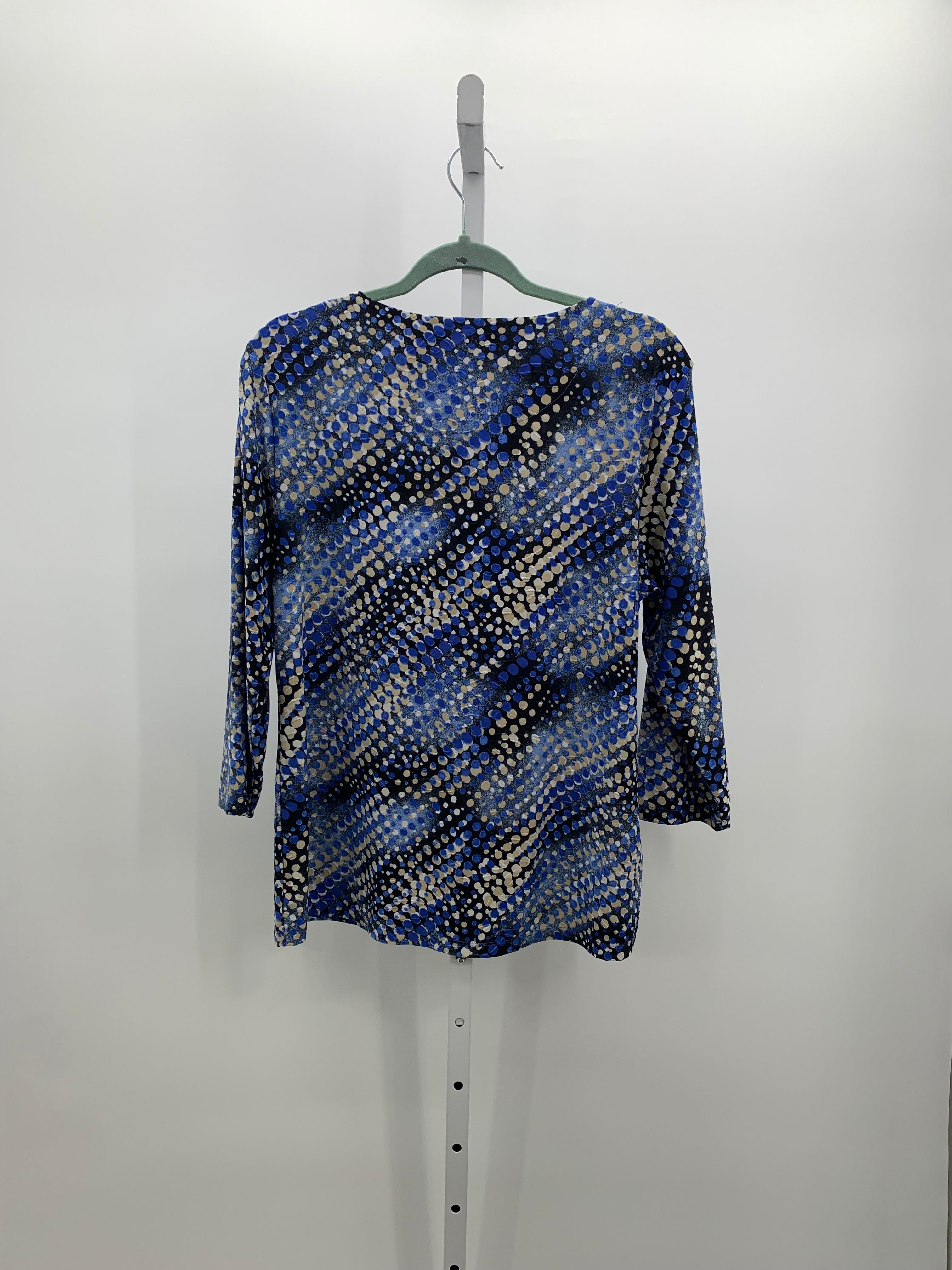 JM Collection Size Large Misses 3/4 Sleeve Shirt