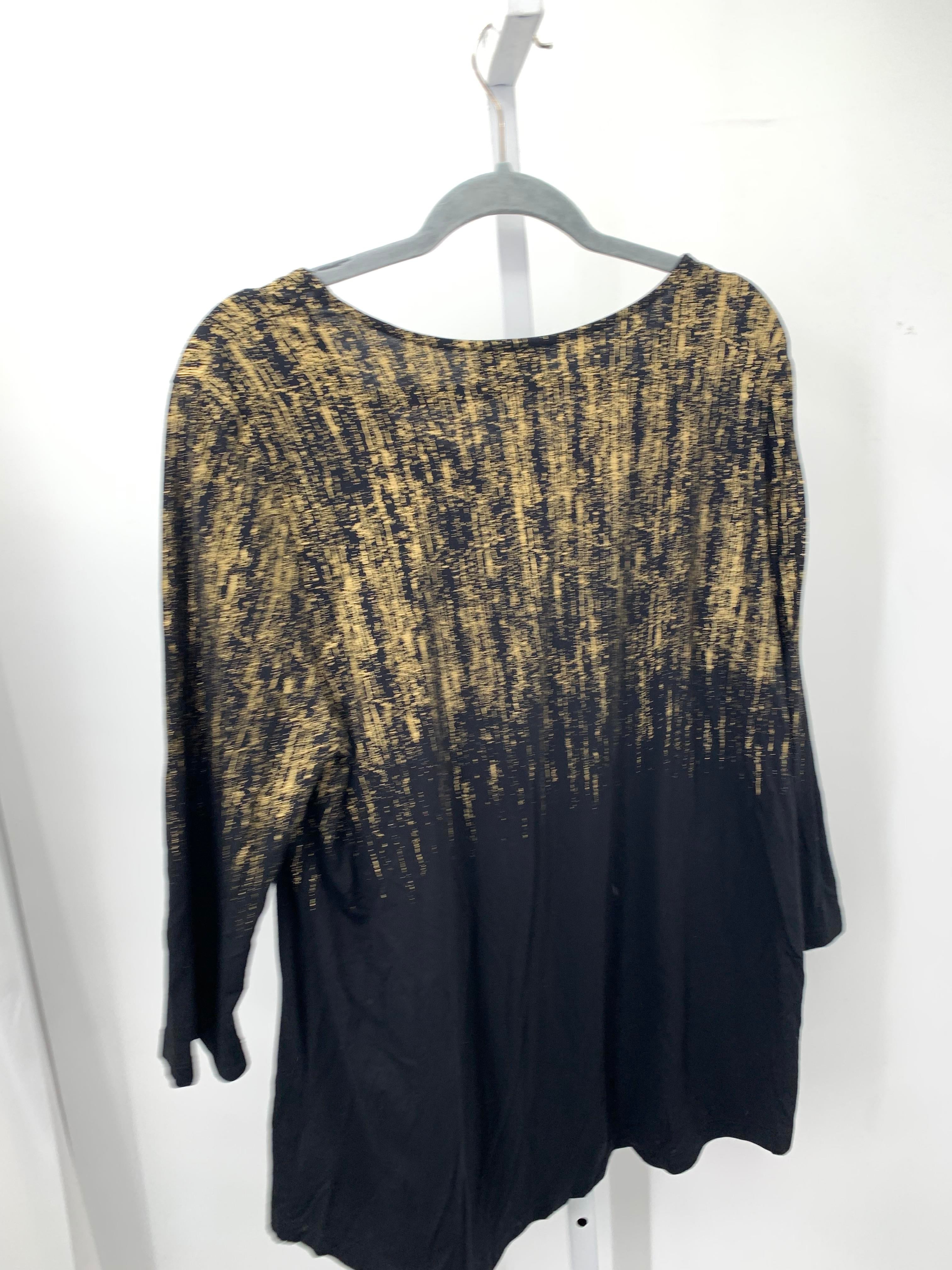 JM Collection Size Large Misses 3/4 Sleeve Shirt