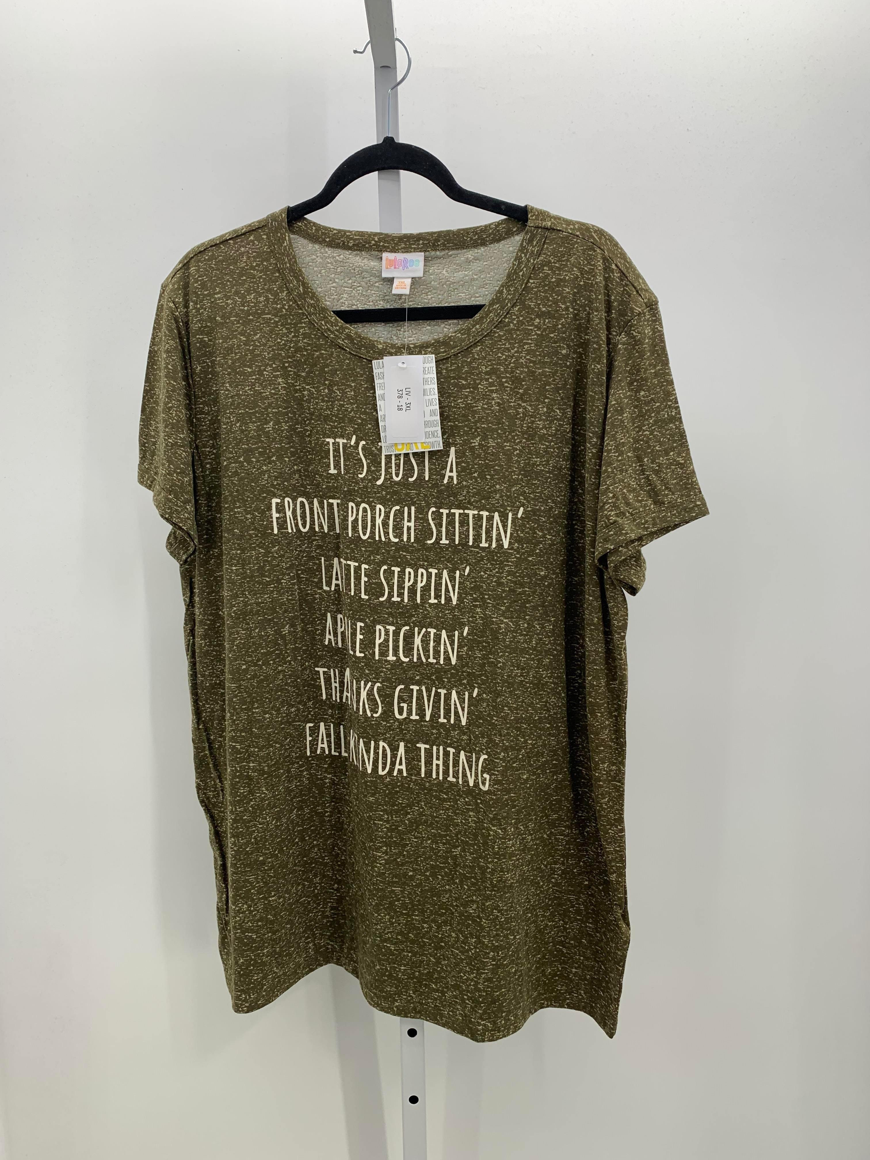 Lularoe Size 3X Womens Short Sleeve Shirt