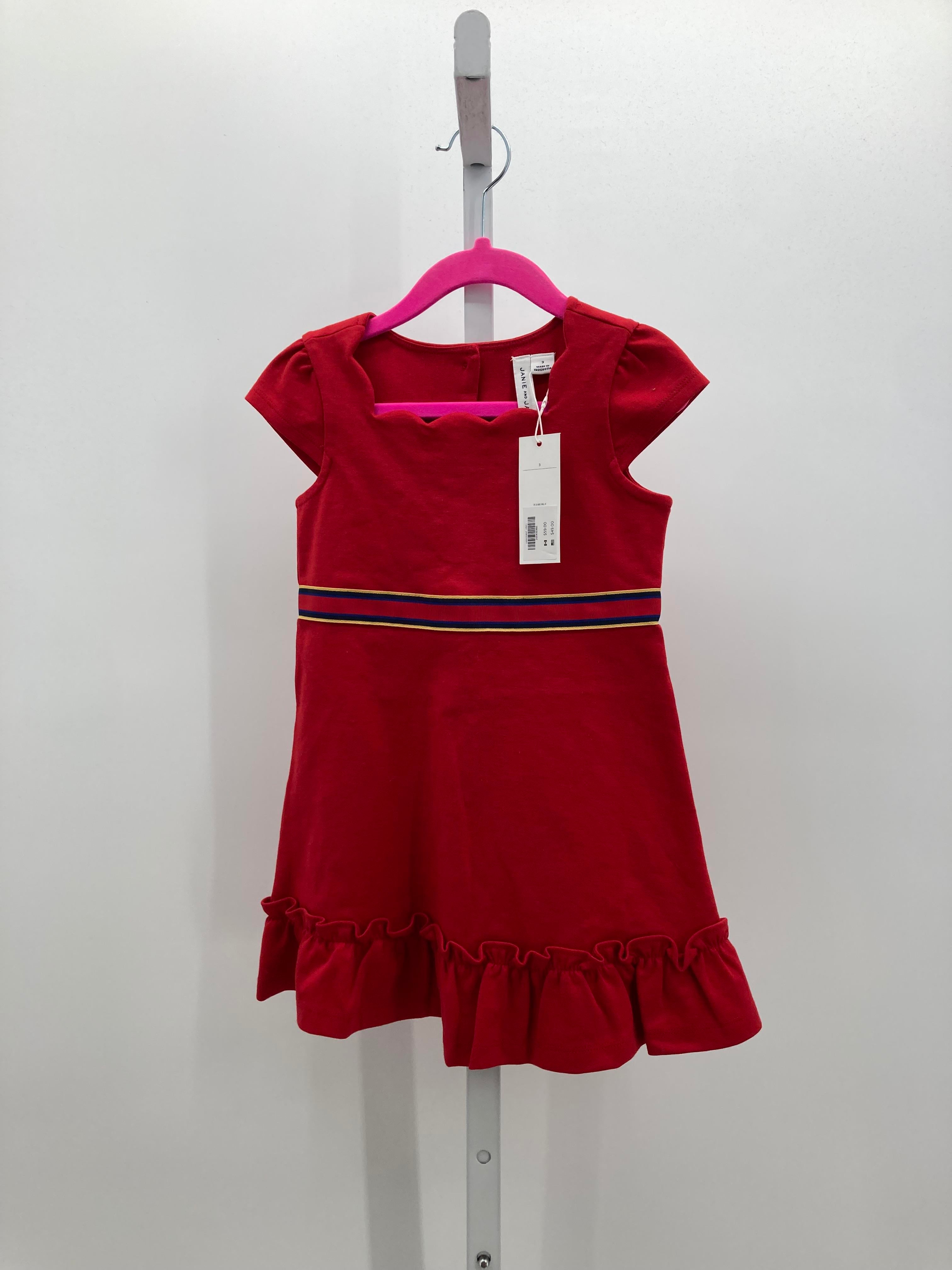 Janie and Jack Size 3 Girls Short Sleeve Dress