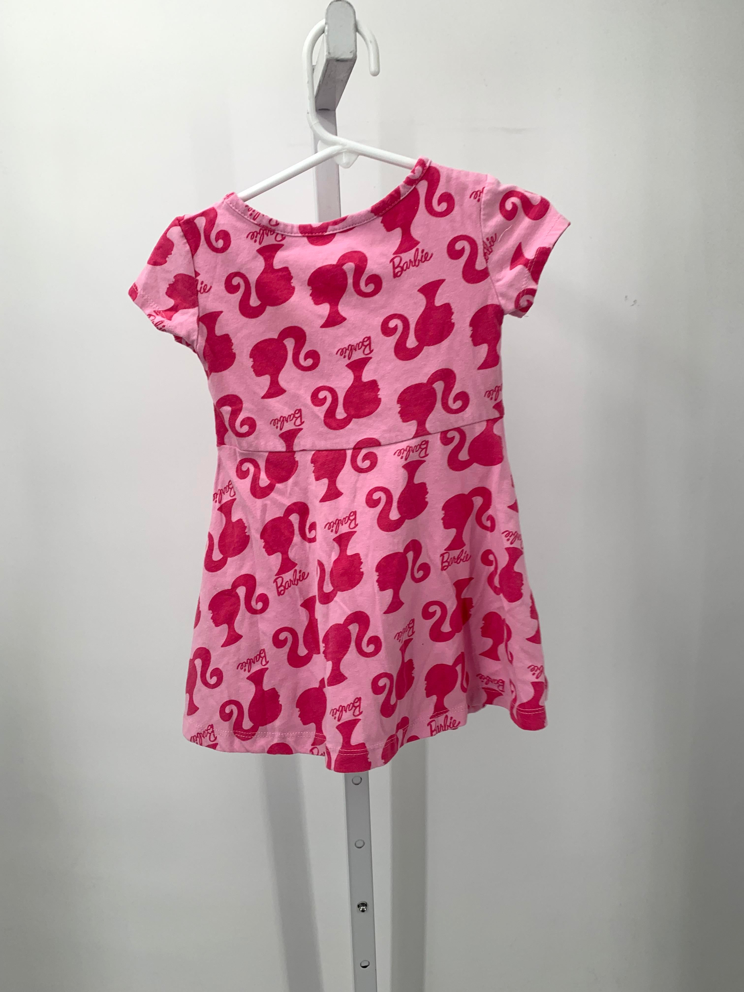 Barbie Size 2T Girls Short Sleeve Dress