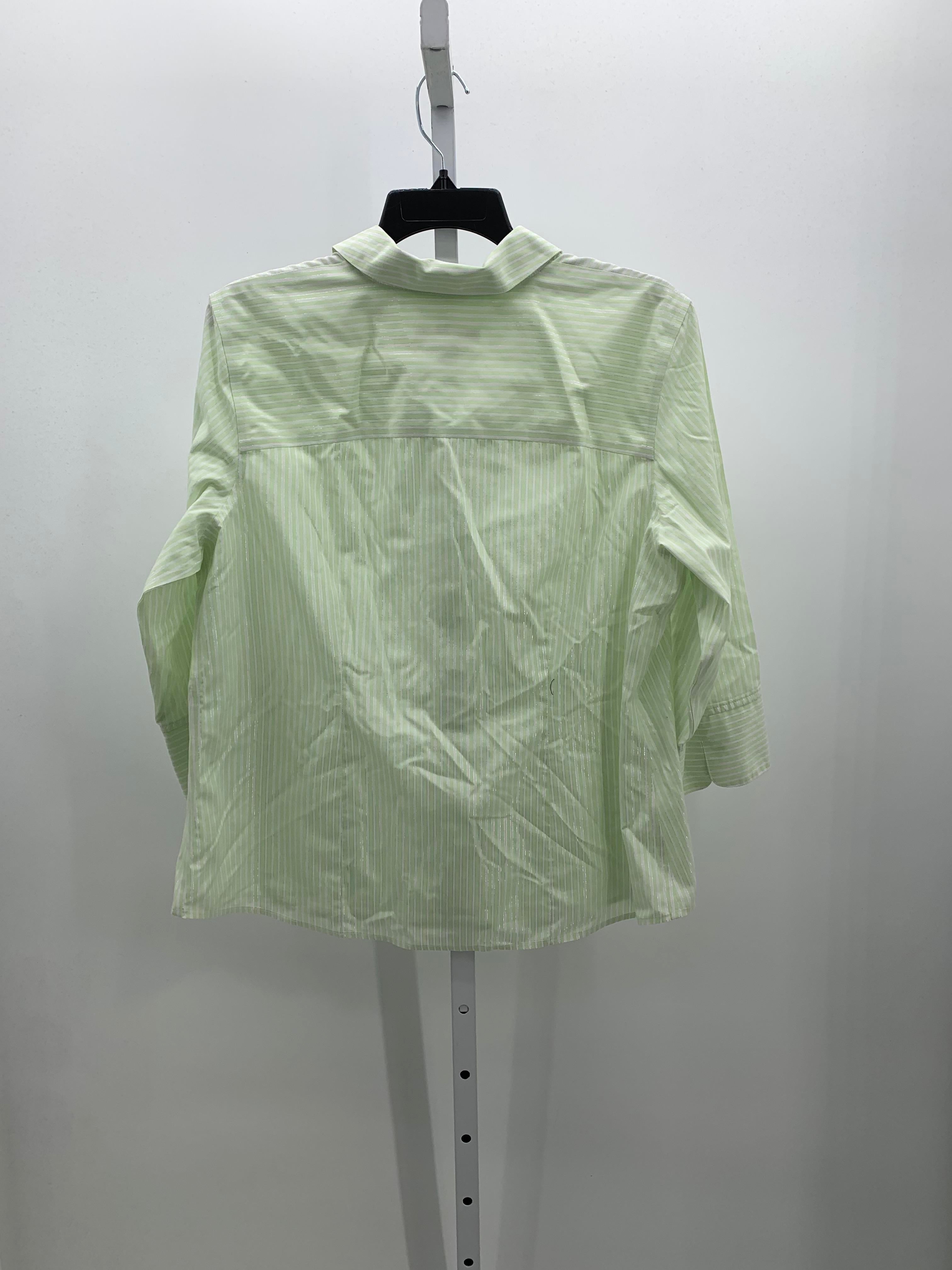 Chico's Size Medium Misses 3/4 Sleeve Shirt