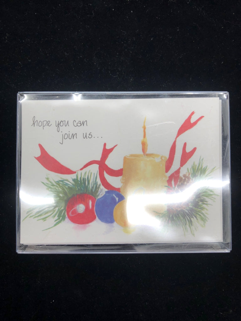 NIP CANDLE CHRISTMAS CARDS.