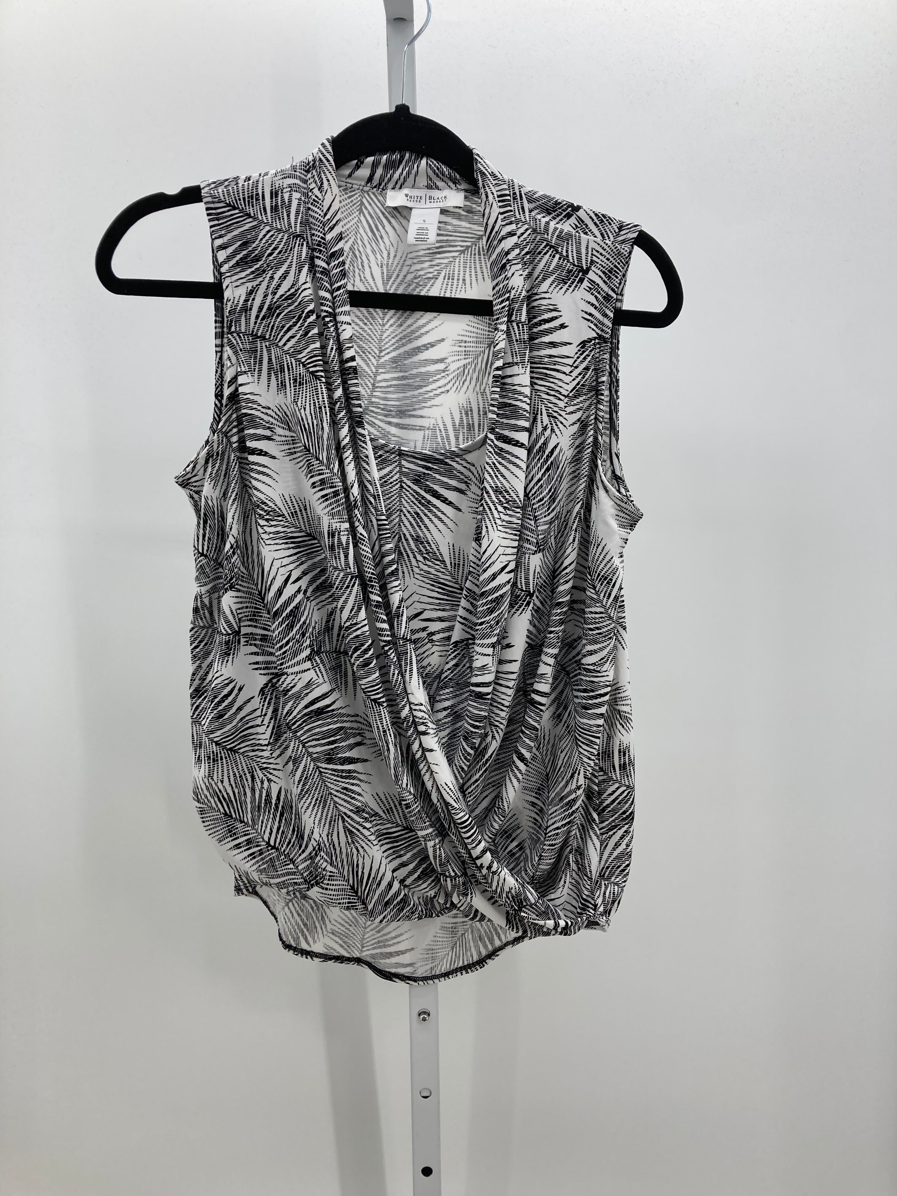 White House Black Size Small Misses Sleeveless Shirt