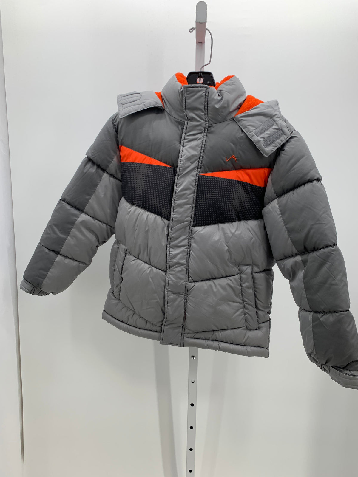GREY/ ORANGE WINTER COAT