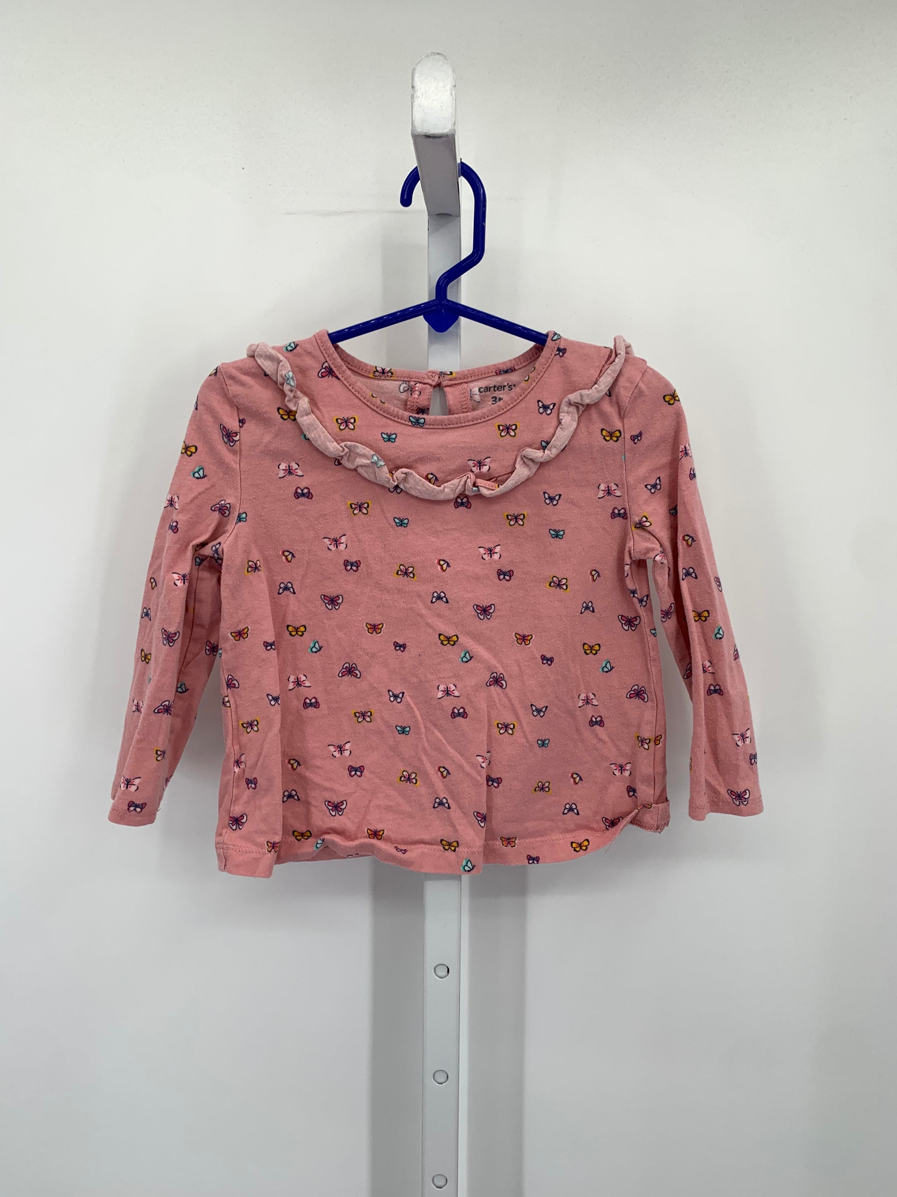 Carters Size 3T Girls Long Sleeve Shirt