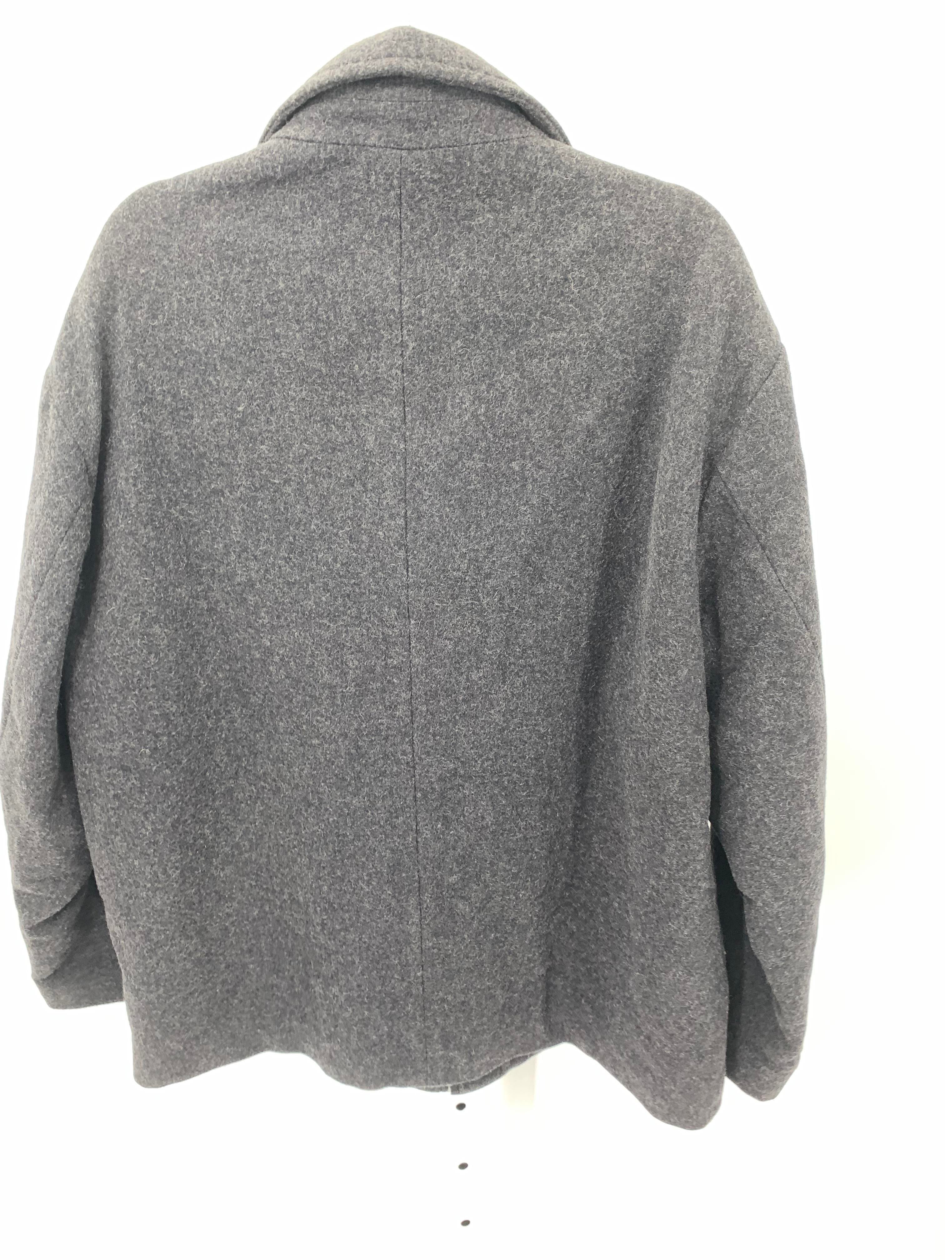 WOOL BLEND ZIP UP JACKET