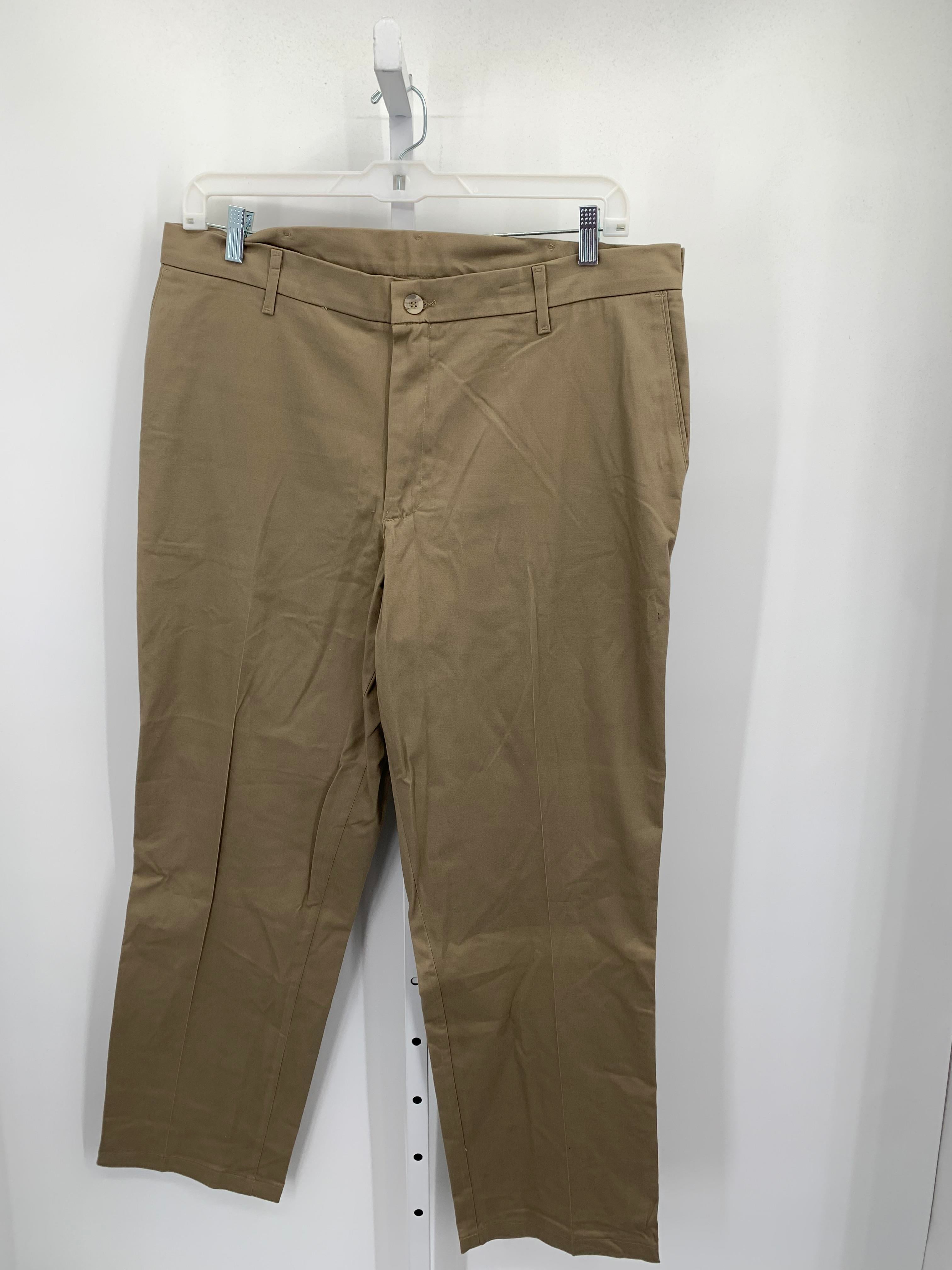 FLAT FRONT PANTS.