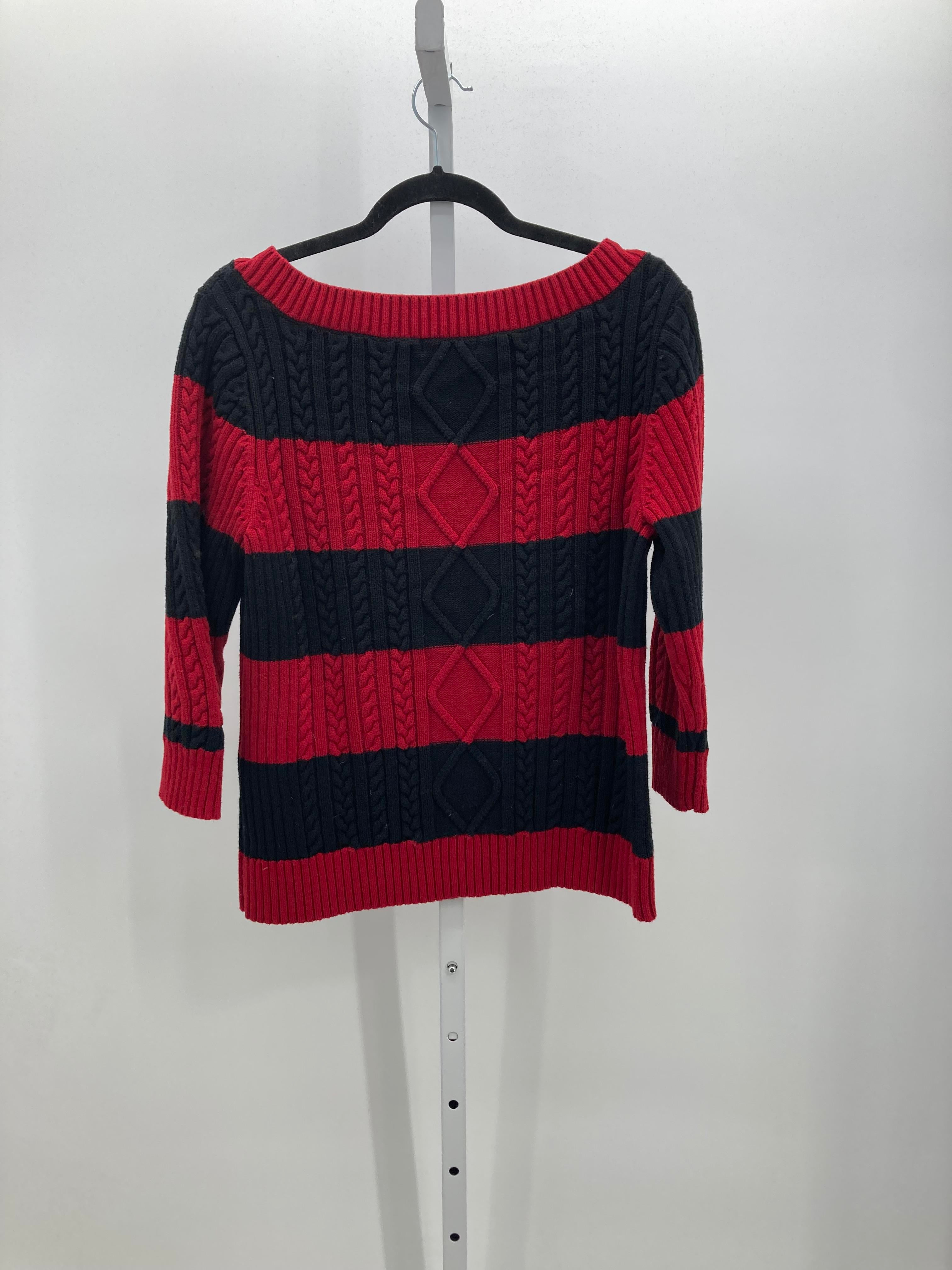 Chaps Size Extra Large Misses 3/4 Sleeve Sweater