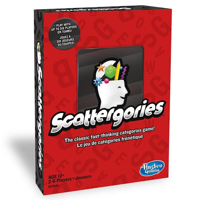 Scattergories the Classic Fast Thinking Categories Board Game for Kids and Famil