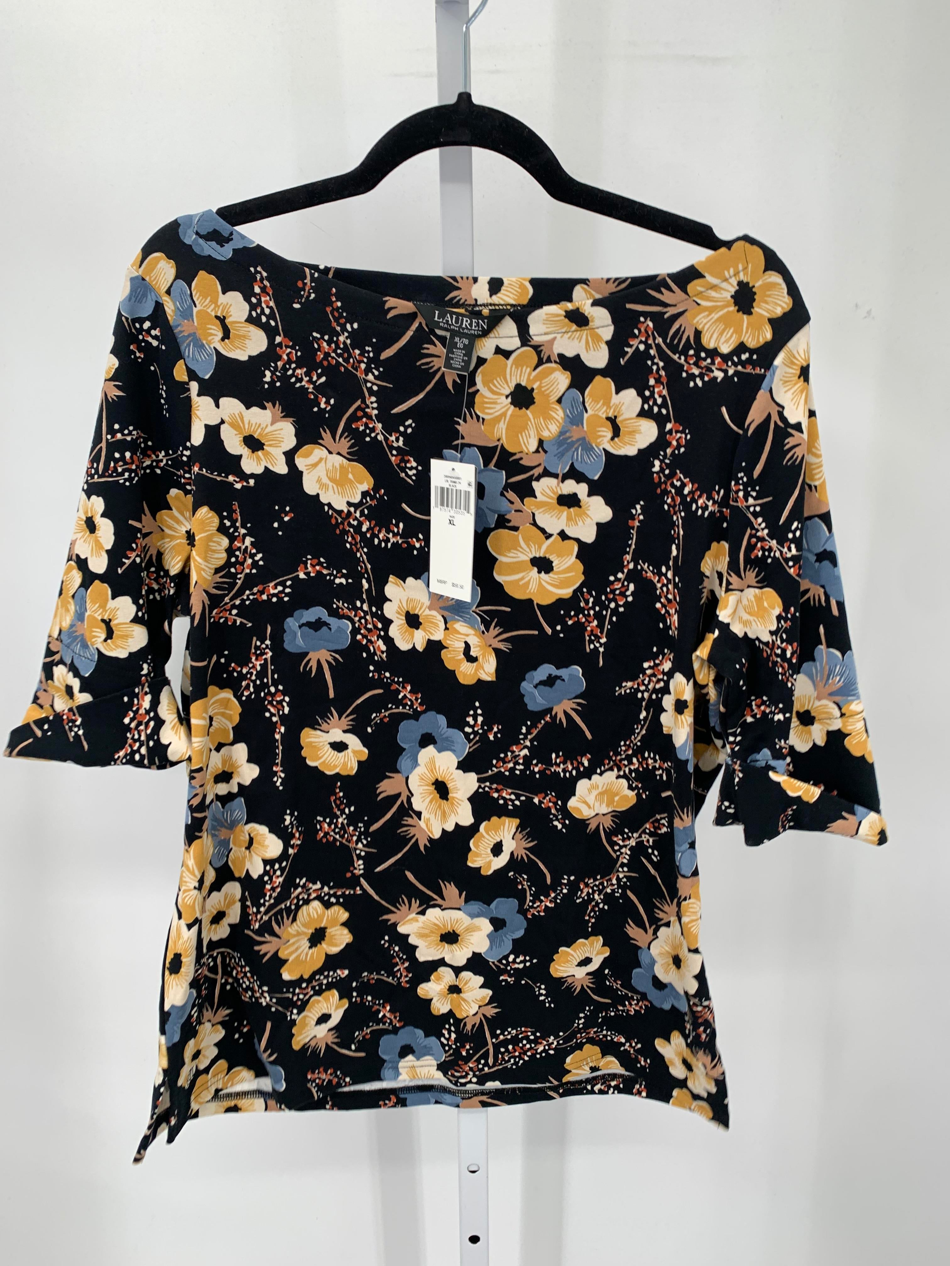 Ralph Lauren Size Extra Large Misses Short Sleeve Shirt
