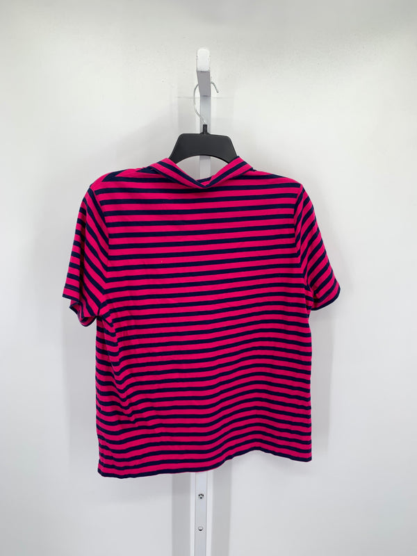 Lands End Size Medium Petite Petite Short Sleeve Shirt