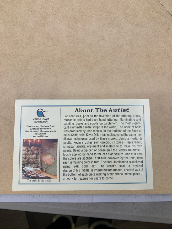 CELTIC BLESSINGS IN OUR HOME WALL ART.