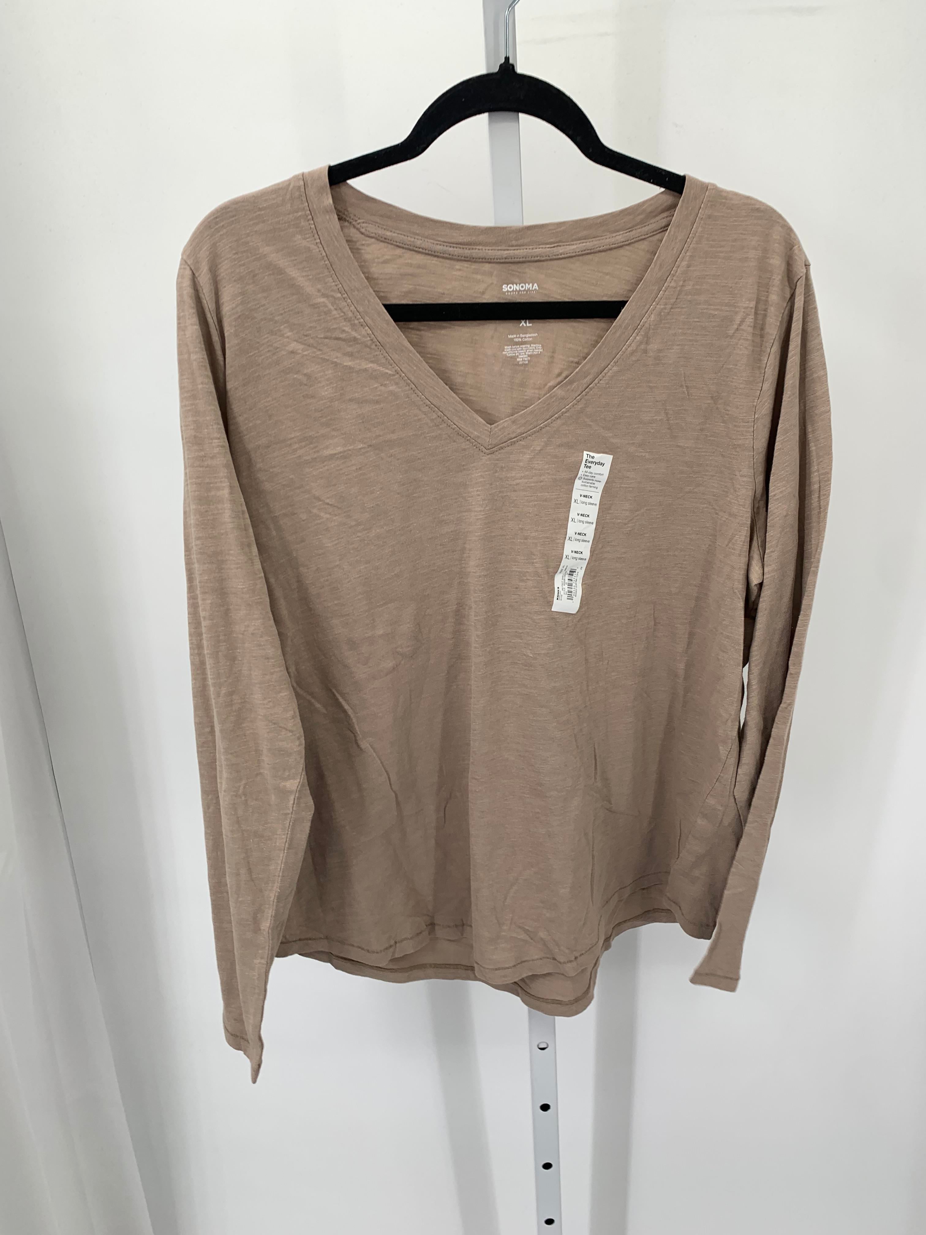 Sonoma Size Extra Large Misses Long Sleeve Shirt