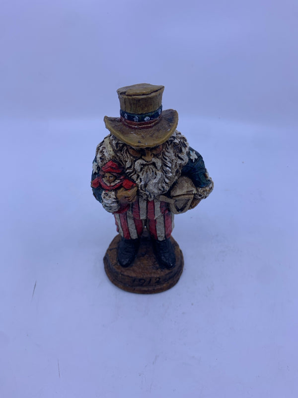 WOOD CARVE STYLE UNCLE SAM "1912".