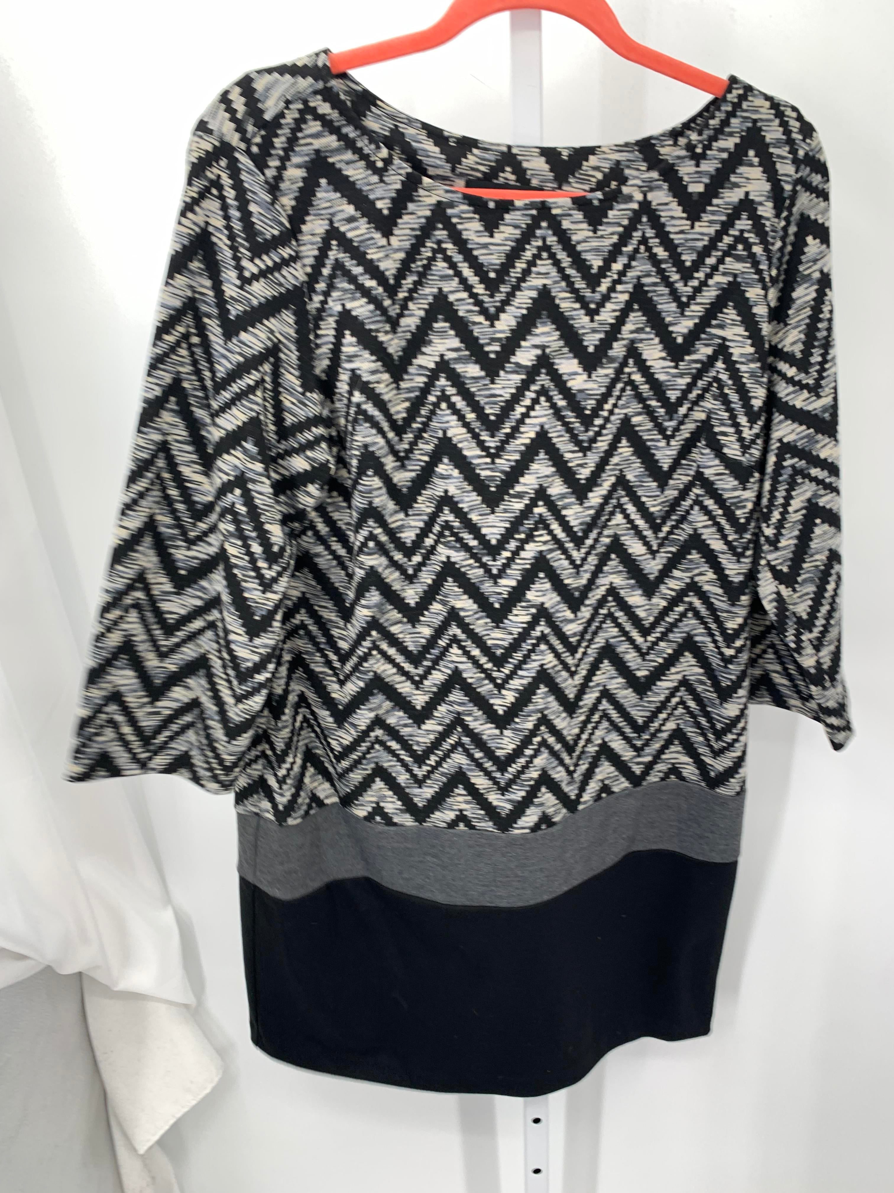 Ronnie Nicole Size 14 Misses 3/4 Sleeve Dress