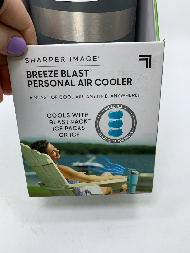 NIP BREEZE BLAST PERSONAL AIR COOLER PORTABLE RECHARGEABLE.
