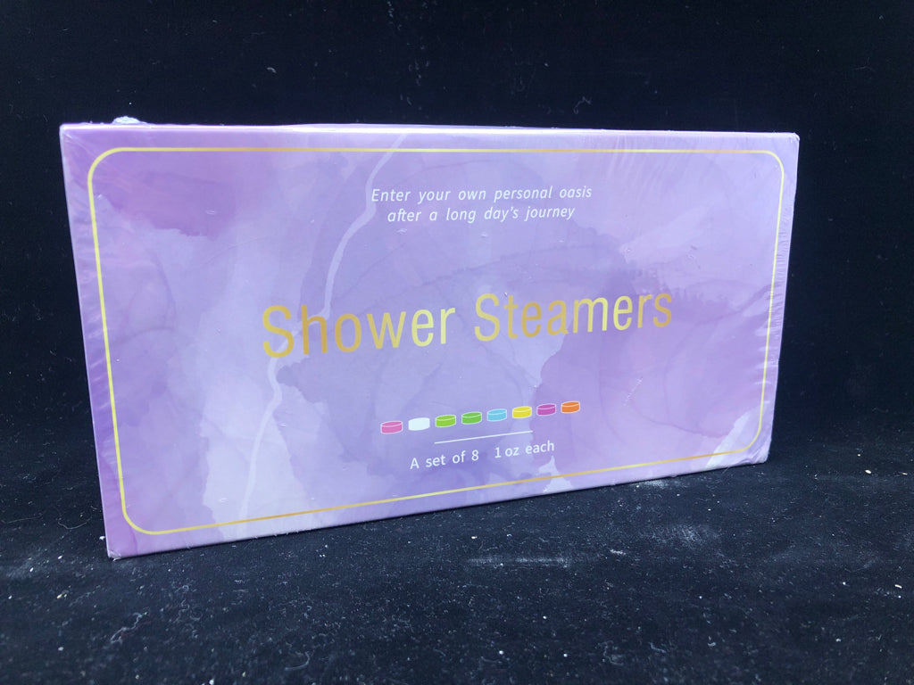 8 NIB SHOWER STEAMERS