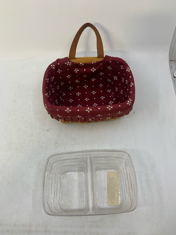 2000 SMALL KEY BASKET WITH DIVIDED PROT, LINER.