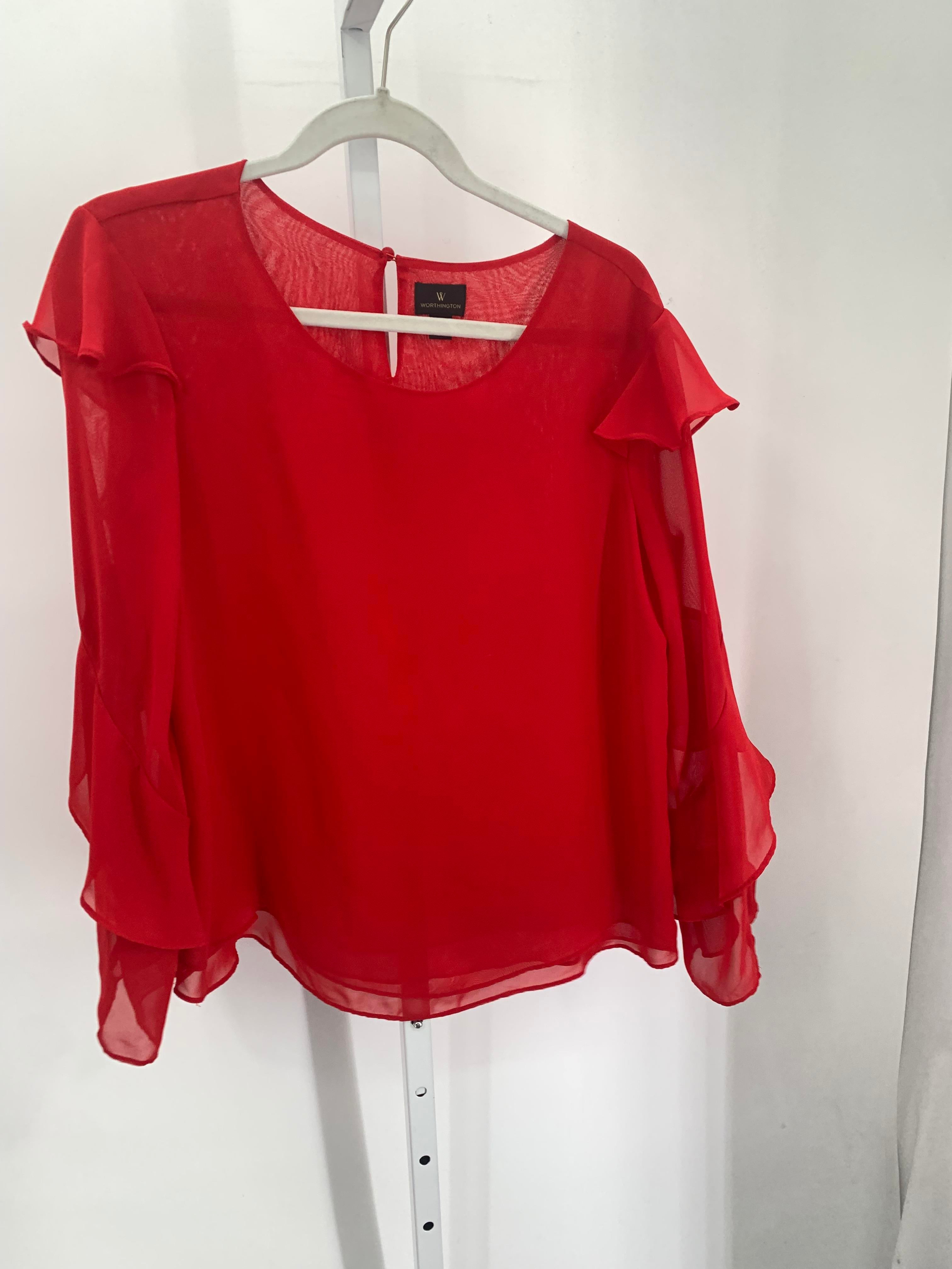 Worthington Size Medium Misses Long Sleeve Shirt