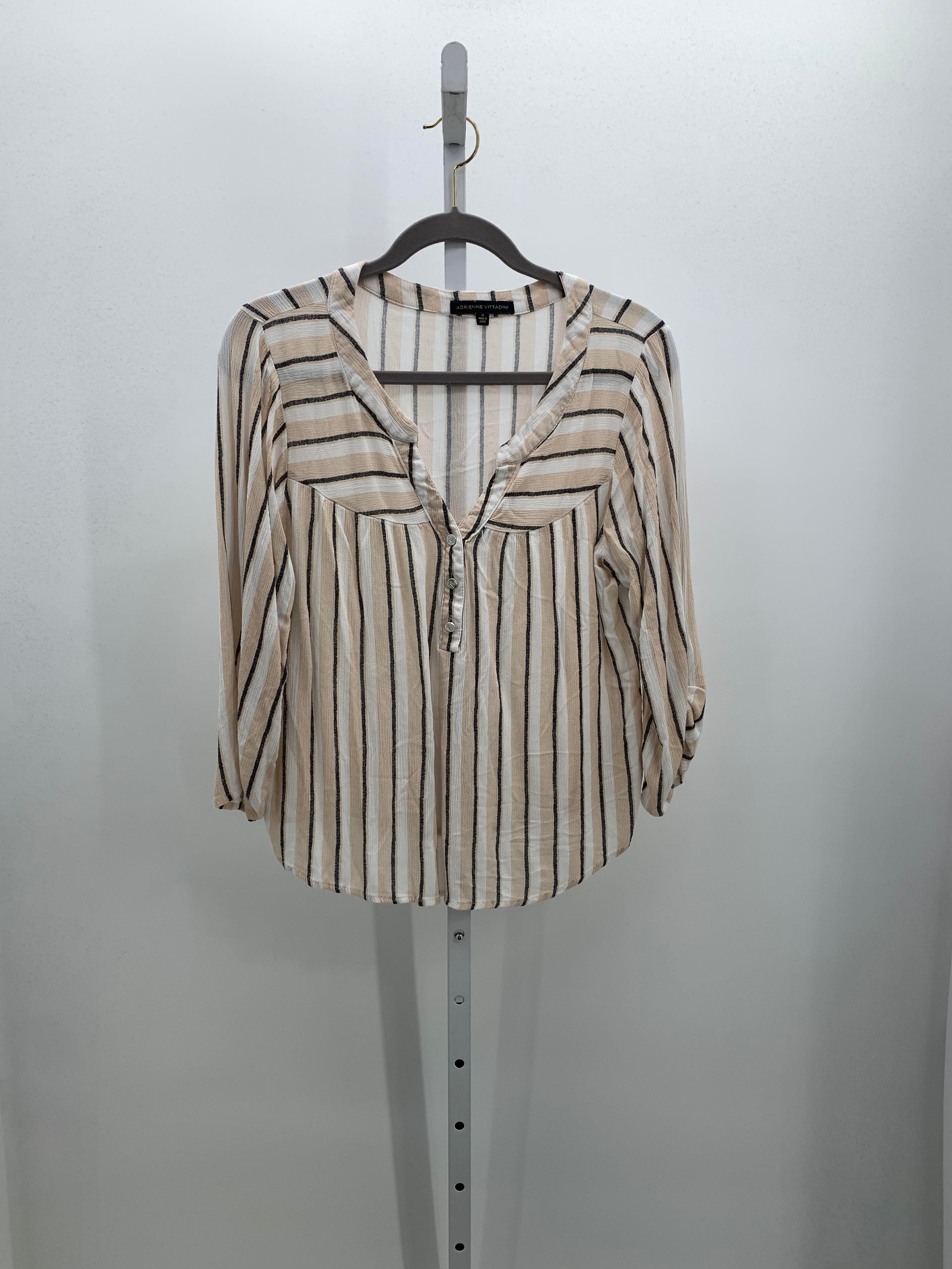 Adrienne Vittadini Size Medium Misses 3/4 Sleeve Shirt