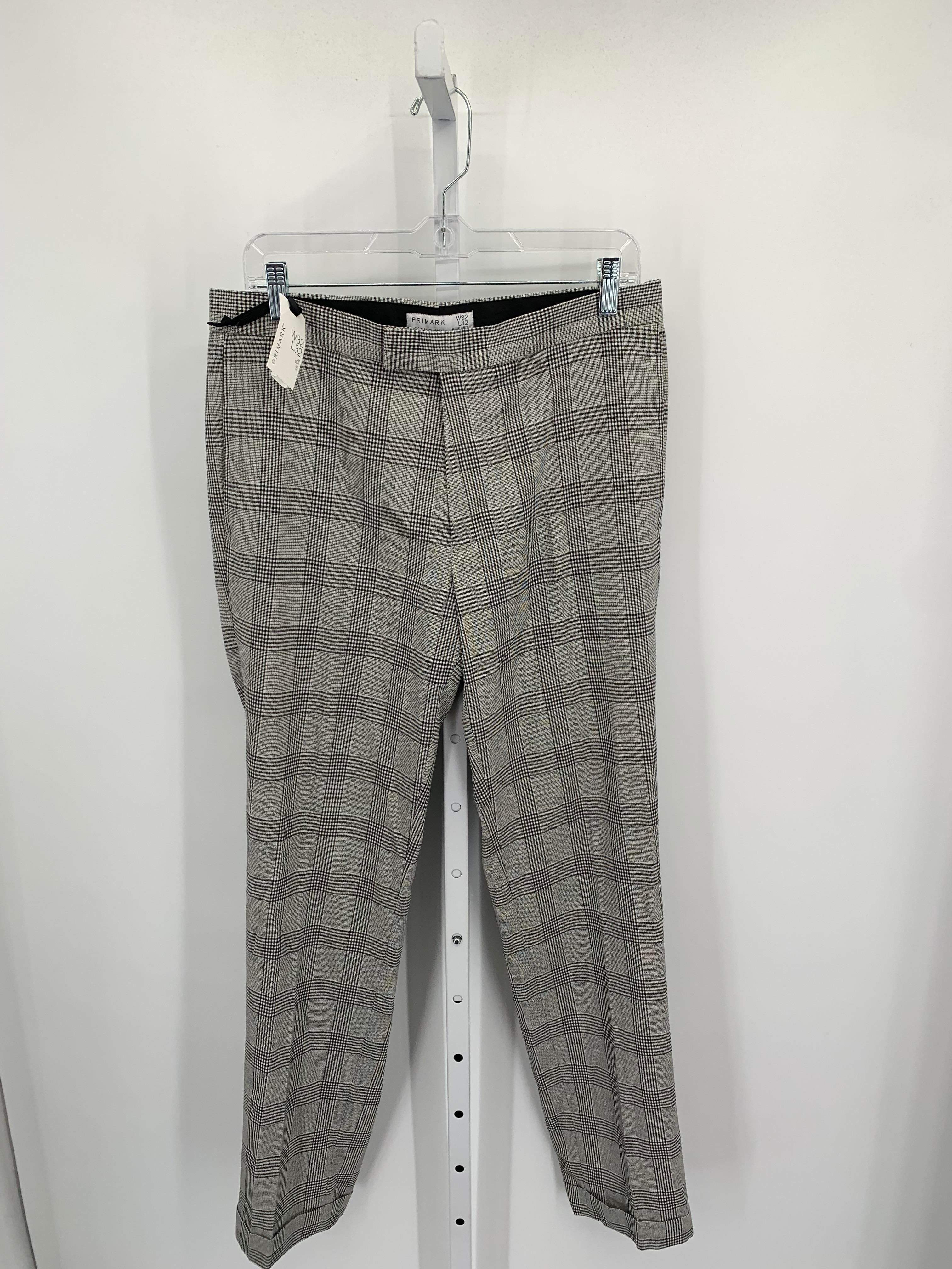 NEW PLAID ROLLED CUFF TROUSERS