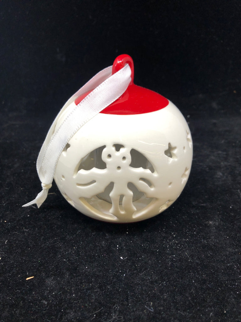 LIGHT UP CERAMIC ORNAMENT.