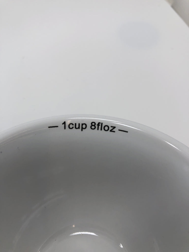 3PC BLACK CERAMIC MEASURING CUPS.