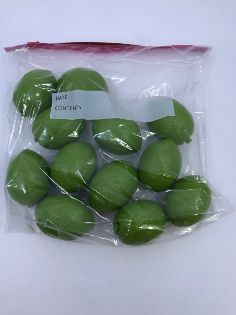 BAG OF DECORATIVE LIMES.