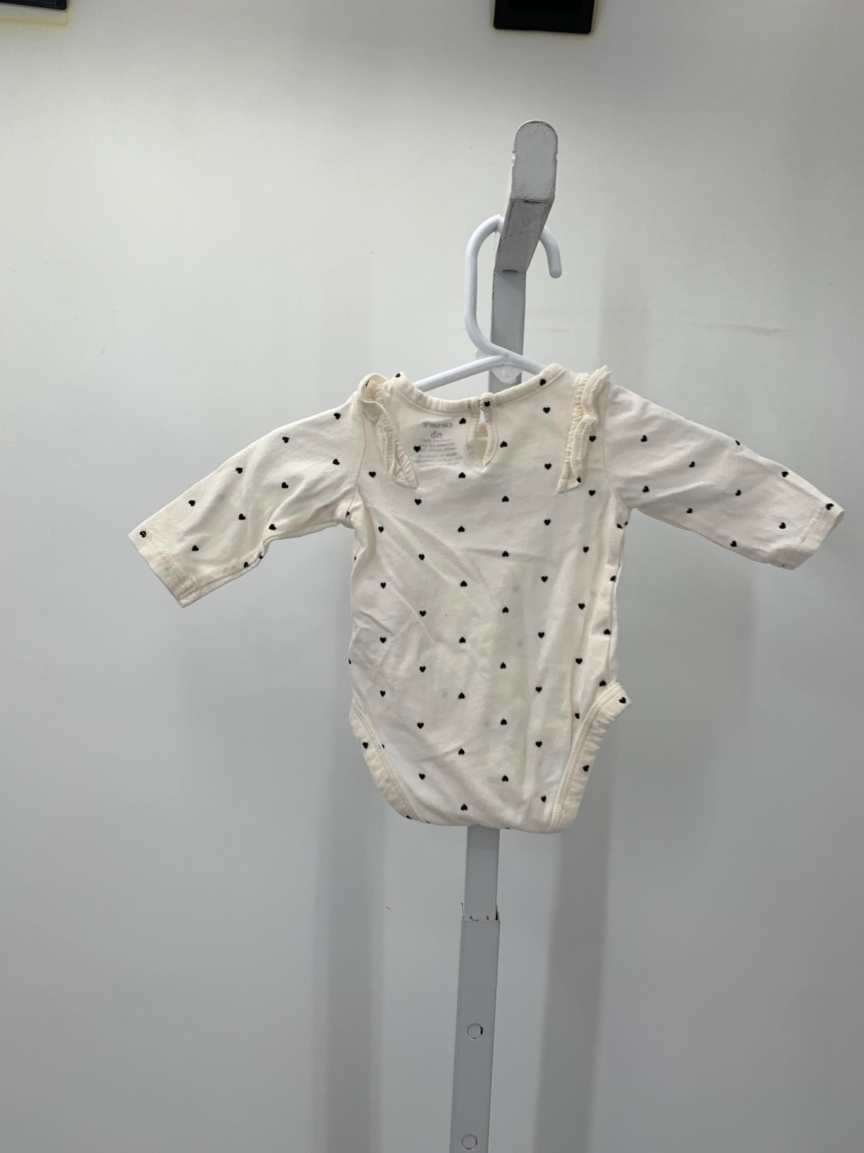 Carters Size Newborn Girls Long Sleeve Shirt