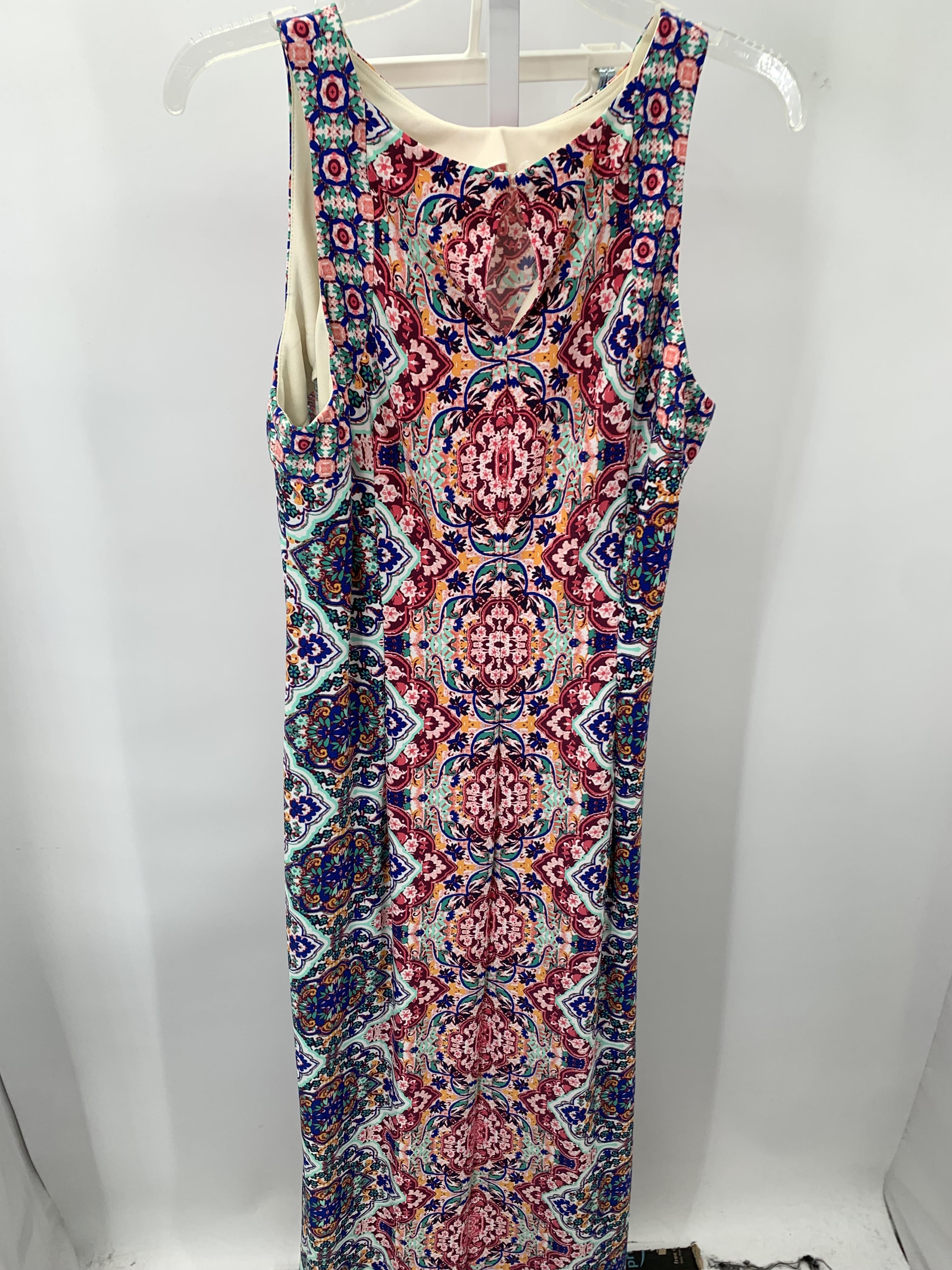 London Times Size 14 Misses Sleeveless Dress