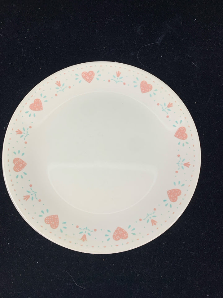 4 VTG "FOREVER YOURS" HEART PLATES.