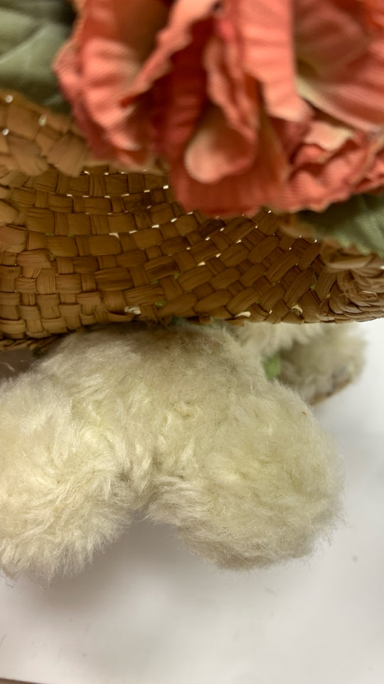 SM GREEN BOW BOYDS BEAR W/HAT.