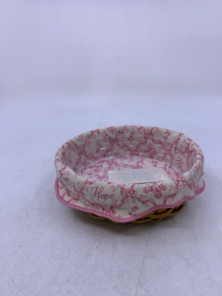 SMALL OVAL 2003 AMERICAN BREAST CANCER SOCIETY W/ LINER & PROTECTOR.