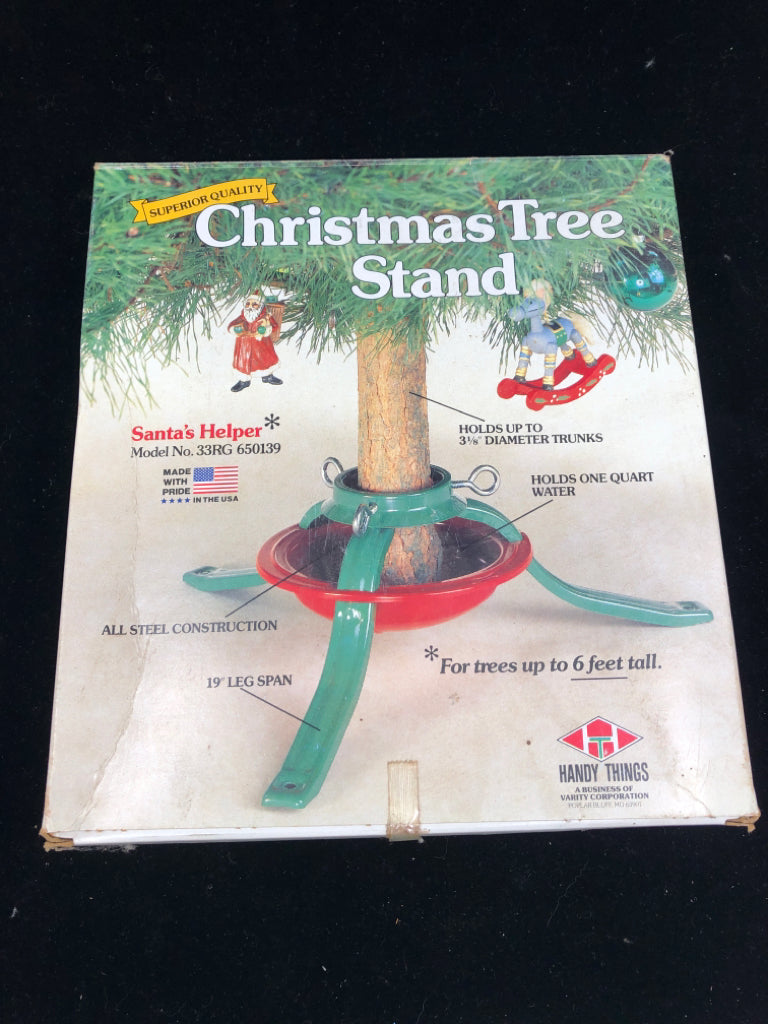 NIB CHRISTMAS TREE STAND.