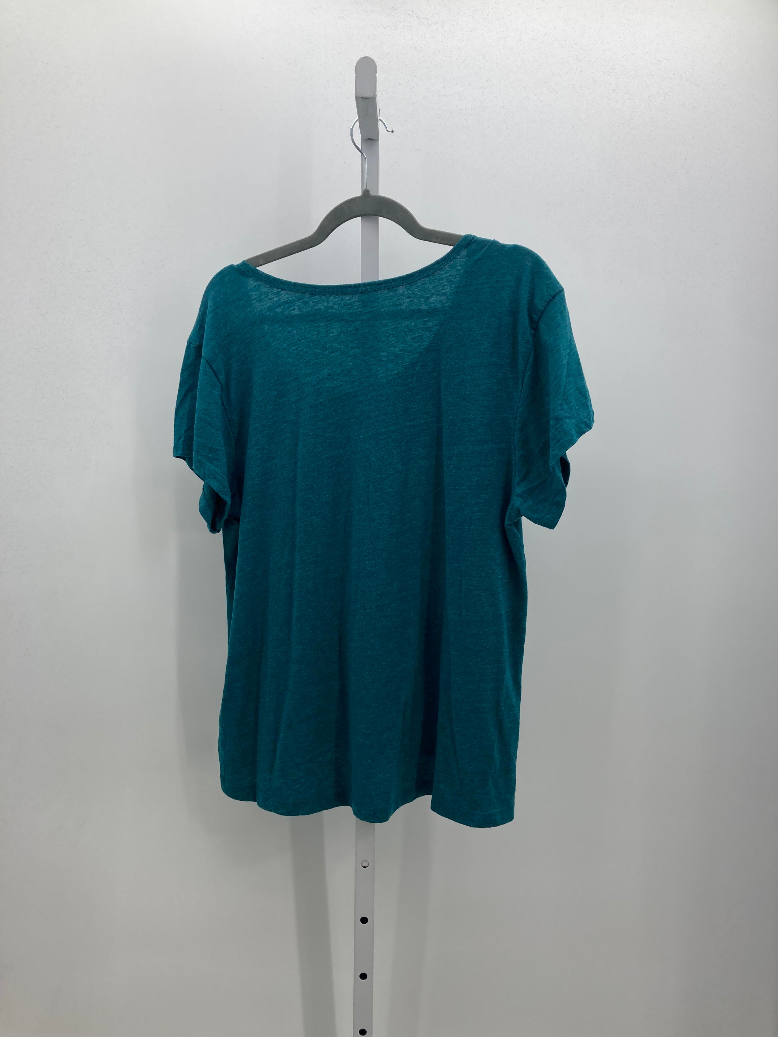 Blue 84 Size Large Misses Short Sleeve Shirt