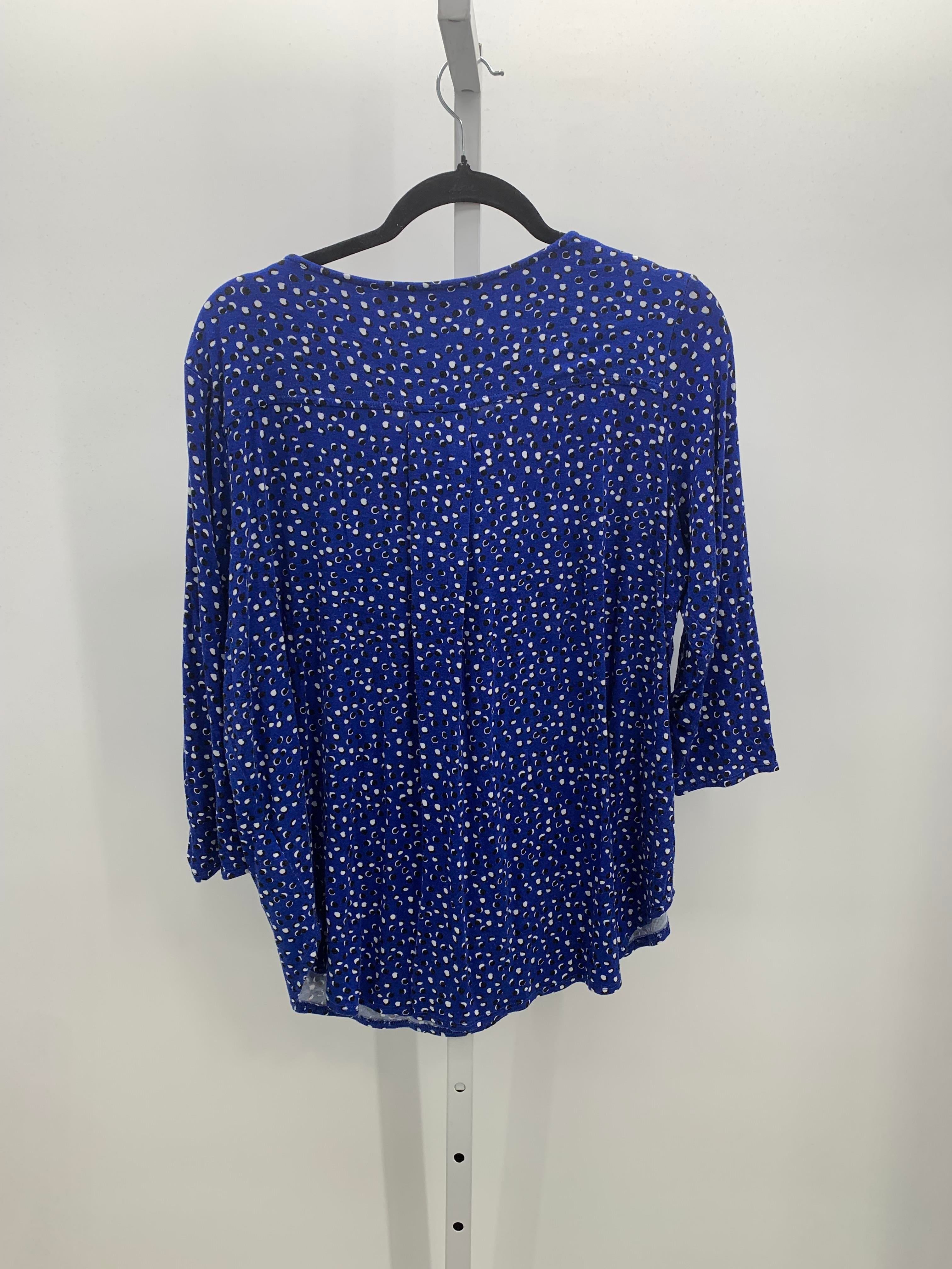 philosophy Size 1X Womens 3/4 Sleeve Shirt