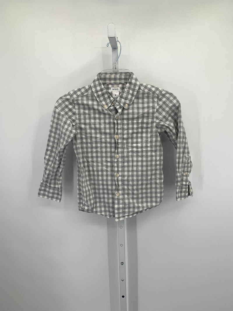 WHITE CHECKERED BUTTON DOWN