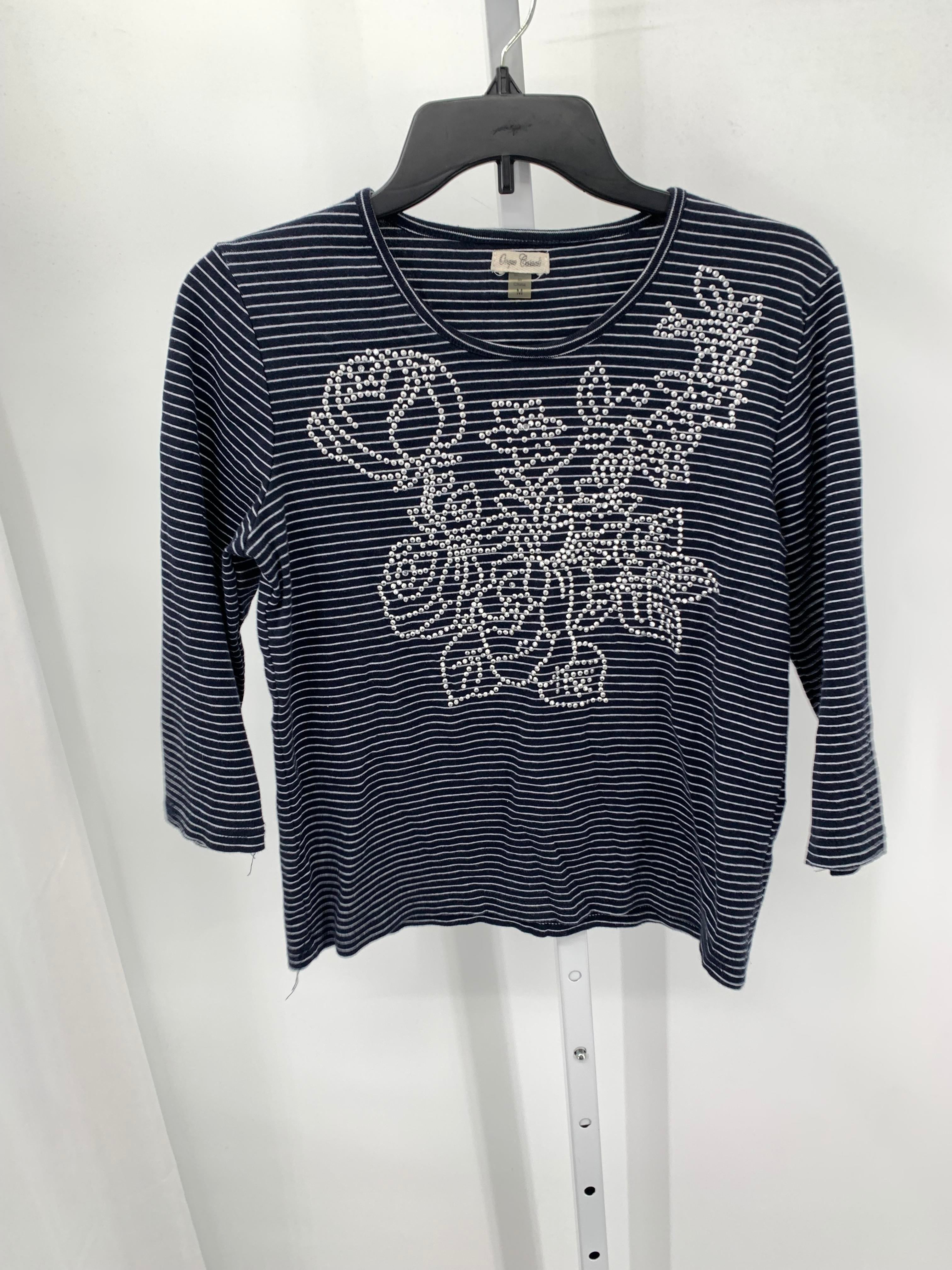 onque Size Medium Misses 3/4 Sleeve Shirt