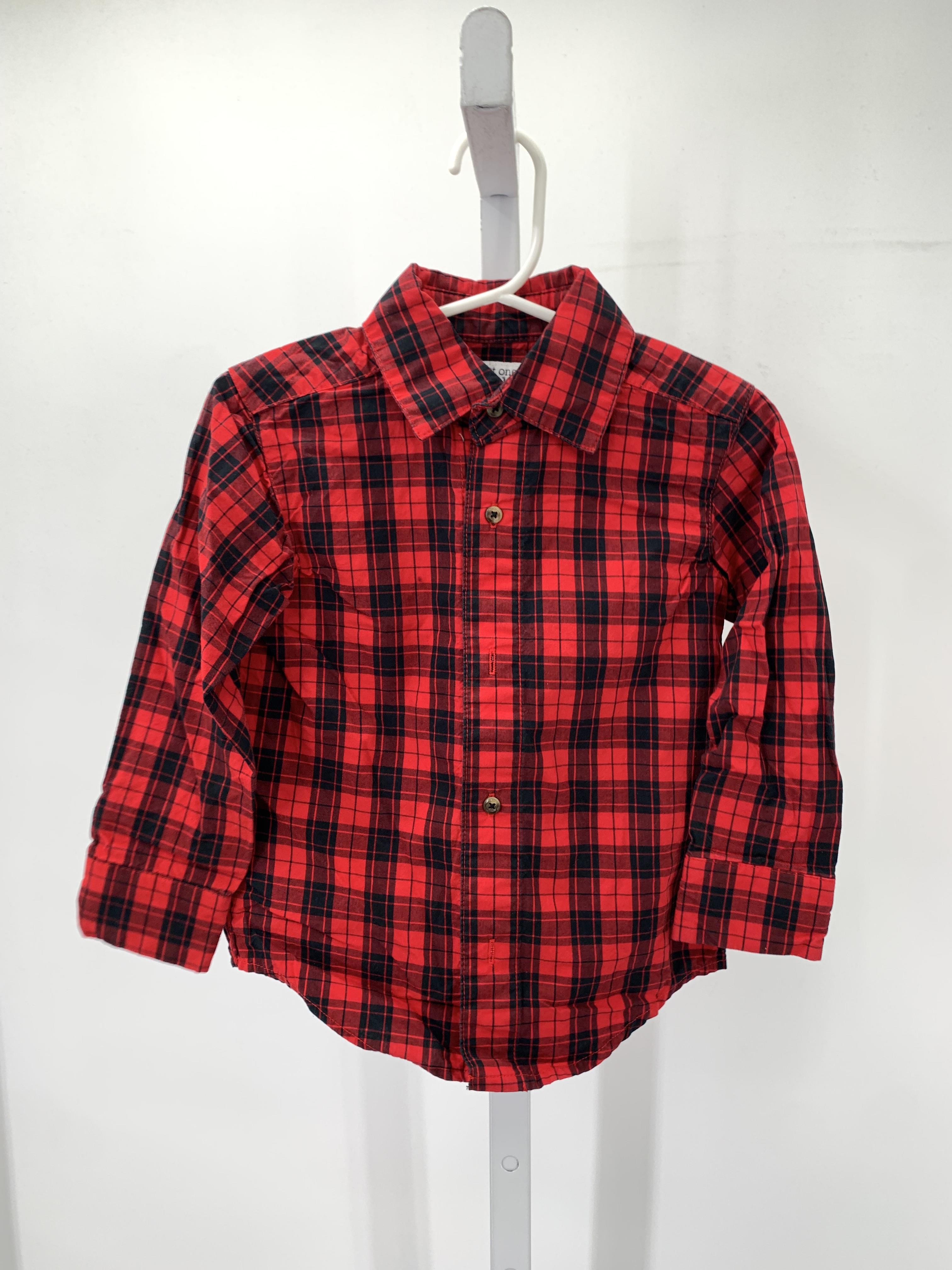 BLACK PLAID BTN DOWN