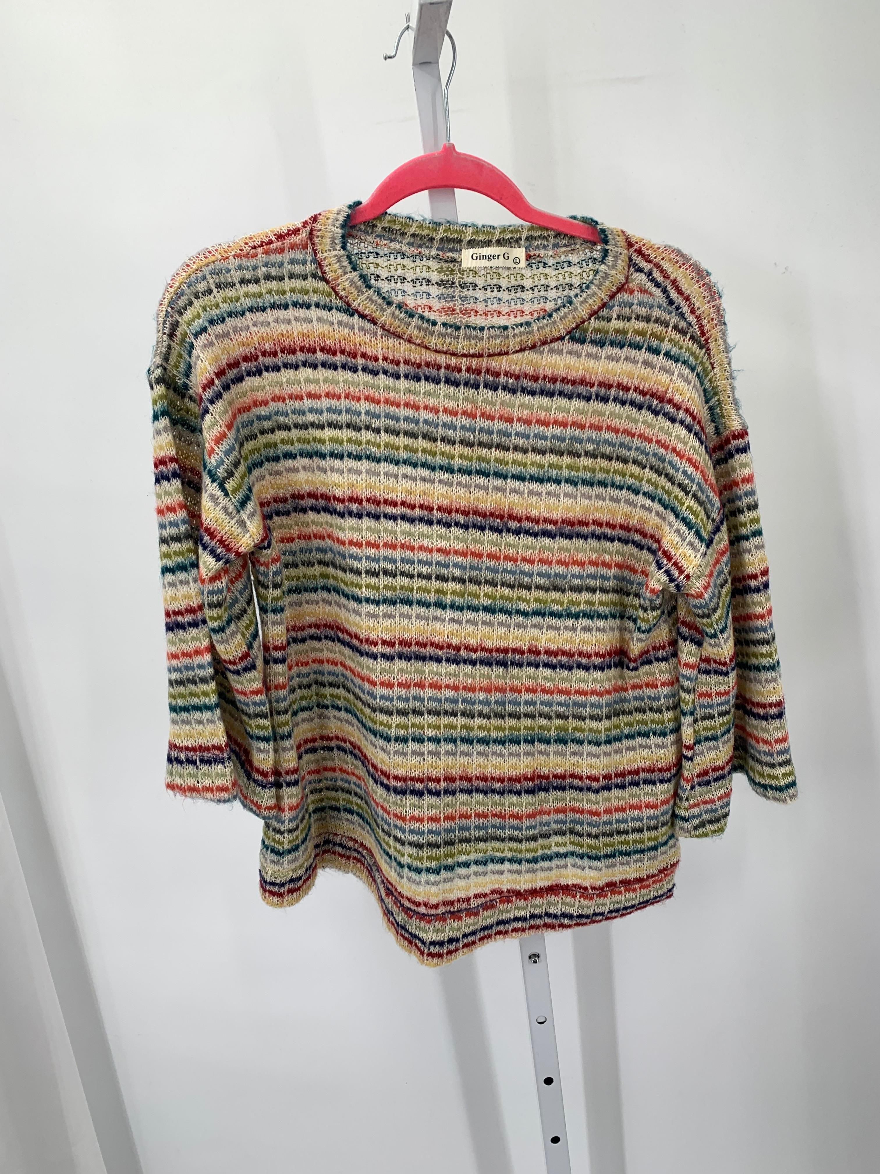 Ginger G. Size Large Juniors Long Sleeve Sweater