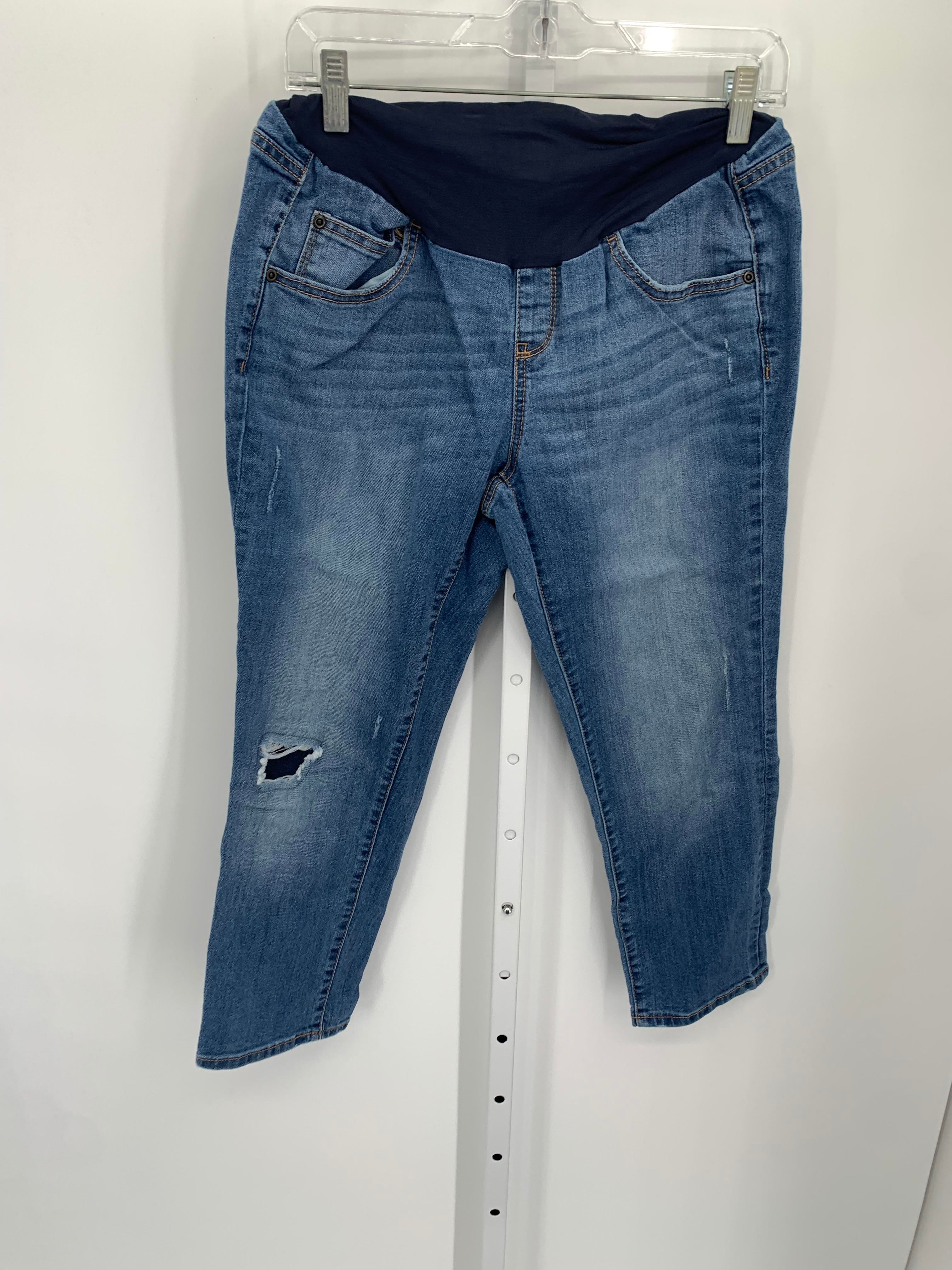 a:glow Denim Size 10 Maternity Capri