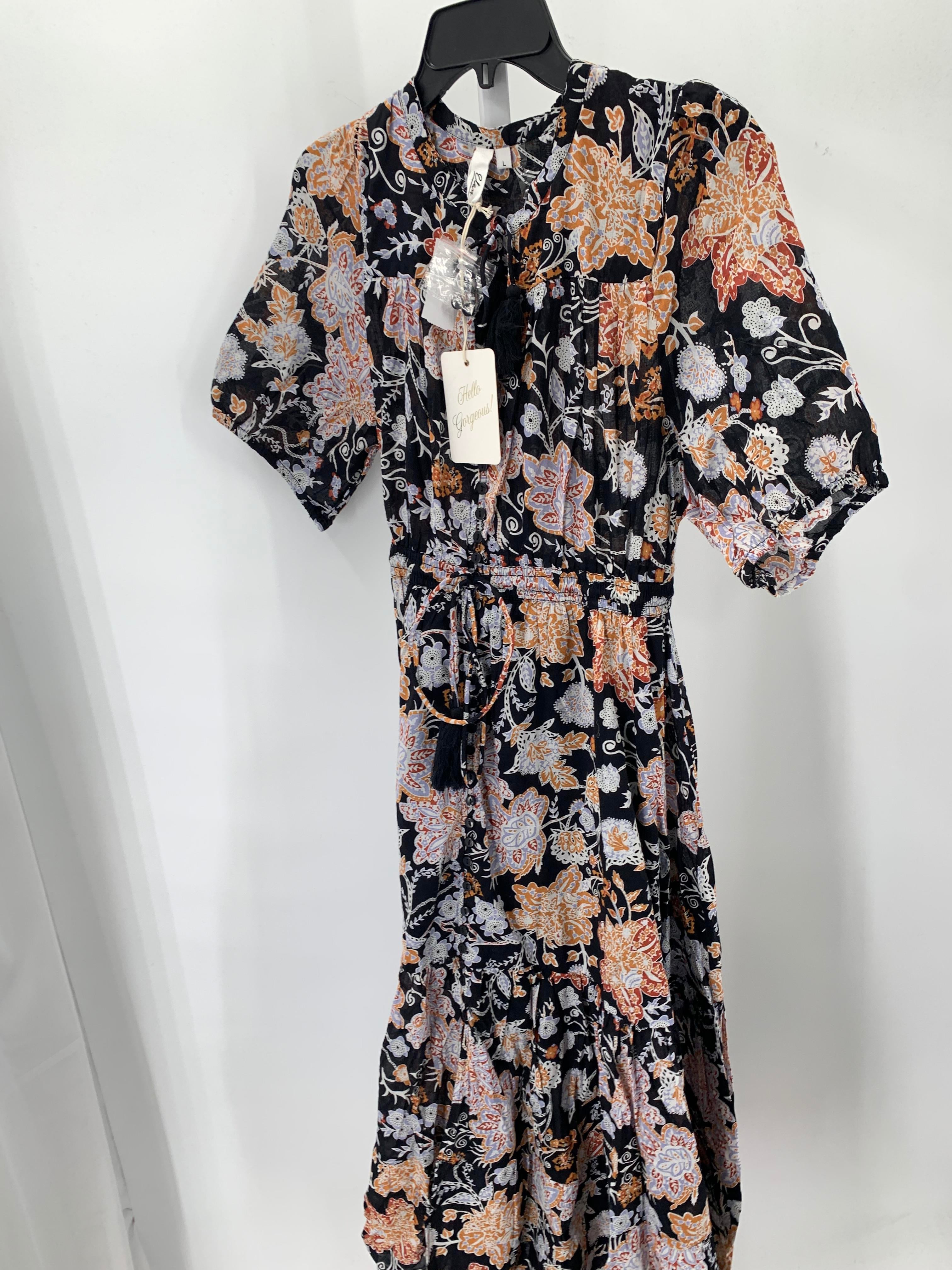 Size Large Misses Short Sleeve Dress