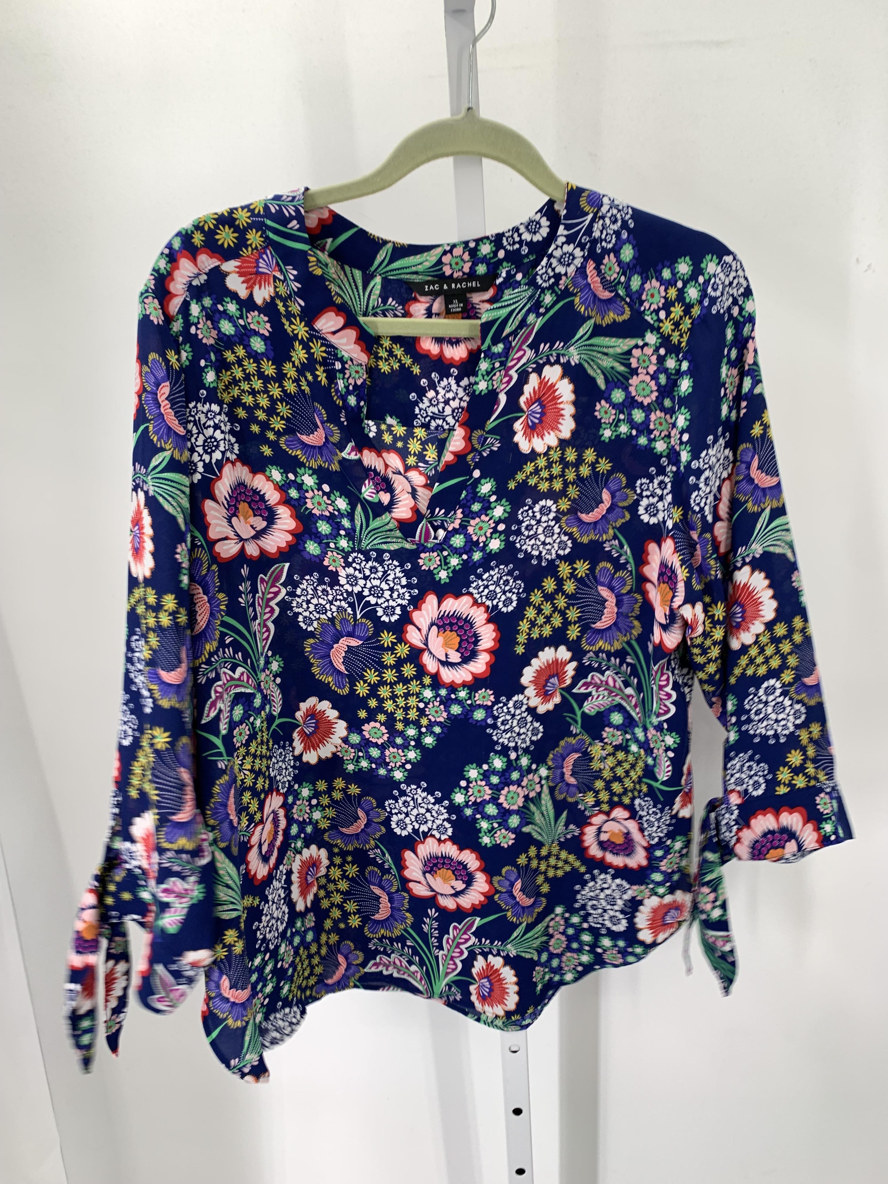 Zac & Rachel Size X Small Misses 3/4 Sleeve Shirt